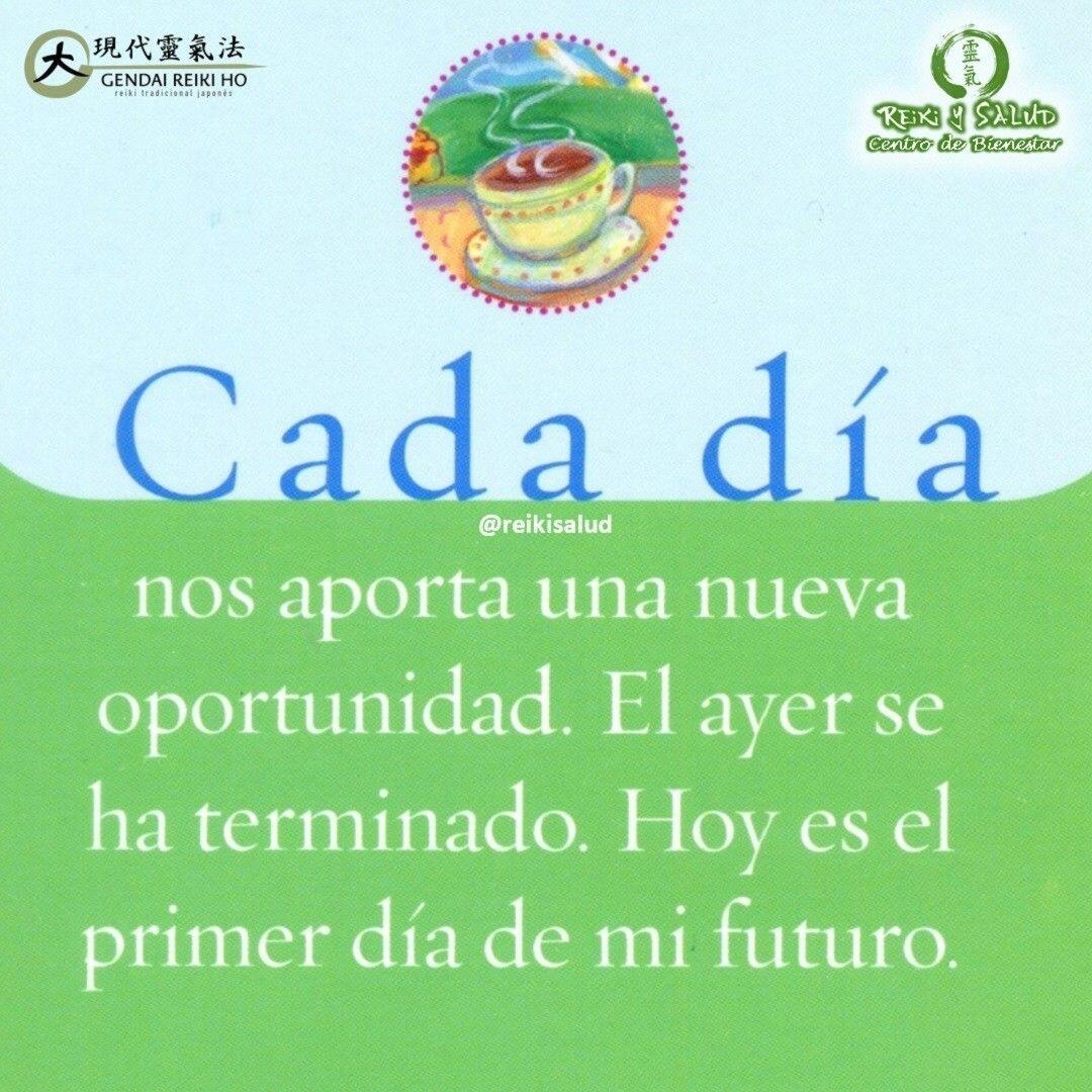 Cada día nos aporta una nueva oportunidad. El ayer se ha terminado. Hoy es el primer día de mi futuro.Te invito a incorporar esta afirmación en tus meditaciones diarias.🌞Una forma de comenzar a cambiar tu patrón de pensamiento, es reeducando tus afirmaciones diarias. El secreto para que tus afirmaciones funcionen rápida y sistemáticamente es preparar una atmósfera para que florezcan.😀Cuando más elijas tener pensamientos que te hagan sentir bien, con mayor rapidez funcionarán las afirmaciones.️Feliz viaje de auto descubrimientoCon toda la certeza que, si lo CREES, lo CREAS, compartimos desde Casa Gendai Reiki Ho, un abrazo de luz, con la confianza de que Dios está con nosotros y somos uno con la conciencia universal.Contáctame al privado o al +58414 6048813, si tienes alguna inquietud, deseas aprender Reiki o para agendar una terapia en nuestro centro Casa Reiki y Salud en Maracaibo o vía remota utilizando la plataforma Zoom.Casa Reiki y Salud, una caricia para el alma, ampliando el circulo de luz, promoviendo una vida de salud y felicidad.Gracias, gracias, gracias, Námaste, @dinopierini️ Comparte esta publicación con quien te vino a la mente cuando la leíste., Gracias, gracias gracias🌐 Página WEB: www.gReiki.com#amor #felicidad #abundancia #meditacion #vida #paz #frases #gratitud #consciencia #alma #bienestar #inspiracion #despertar #reikimaracaibo #reikizulia #reikivenezuela #reikisalud #totalcoherencia #reikisalud #smile