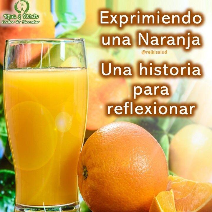 Exprimiendo una Naranja, una historia para reflexionar.Anónimo:Me estaba preparando para dar una conferencia y decidí llevar una naranja al escenario como una proposición para mi clase…Abrí una conversación con un joven brillante que estaba sentado en la primera fila y le dije:- Si yo exprimiera esta naranja tan fuerte como pueda ¿qué podría salir?- El me miró como si estuviera un poco loco y dijo: – Jugo, ¡por supuesto!- ¿crees que jugo de manzana podría salir de ella? – ¡No! (él se reía)- ¿Y jugo de toronja? -¡Tampoco!- ¿Qué saldría de ella? – Jugo de naranja, por supuesto.- ¿Por qué?, ¿por qué cuando exprimo una naranja sale jugo de naranja?- Bueno, es una naranja y eso es lo que hay dentro.Asentí con la cabeza y le dije:- Vamos a suponer que esta naranja no es una naranja, sino que eres tú y alguien te aprieta, pone presión sobre ti, y te dice algo que a ti no te gusta; te ofende y fuera de ti sale ira, odio, amargura, miedo. ¿Por qué sale esto?- La respuesta que dio el joven fue:- Porque eso es lo que hay dentro.Esta es una de las grandes lecciones de la vida: ¿Qué sale de ti cuando la vida te aprieta, cuando alguien te produce dolor o te ofende? Si la ira, el dolor y el miedo salen de ti, es porque eso es lo que hay dentro.No importa quien presiona, si tu madre, tu hermano, tus hijos, tus amigos, tu jefe, tu esposo@, tus empleados, un desconocido, etc.…Si alguien dice algo acerca de ti que no te gusta, lo que sale de ti es lo que hay dentro; y lo que está dentro sólo depende de ti, ¡Es tu elección!Cuando alguien te presiona y sale amor, es porque eso es lo que has permitido que esté en tu interior.️ Ahora te toca reflexionar: ¿Que ha salido últimamente de dí cuando te han presionado? ¿Qué pensamientos vinieron sobre esos acontecimientos?Has el compromiso de ser mejor observador de lo que sale cuando de presionan. Feliz viaje de auto descubrimiento y despertarGracias, gracias, gracias, Námaste, @dinopierini#amor #felicidad #abundancia #meditacion #vida #paz #luz #gratitud #bienestar #reikivenezuela #reikimaracaibo #reikizulia #saludybienestar #reiki #sanacion #reikisalud #totalcoherencia