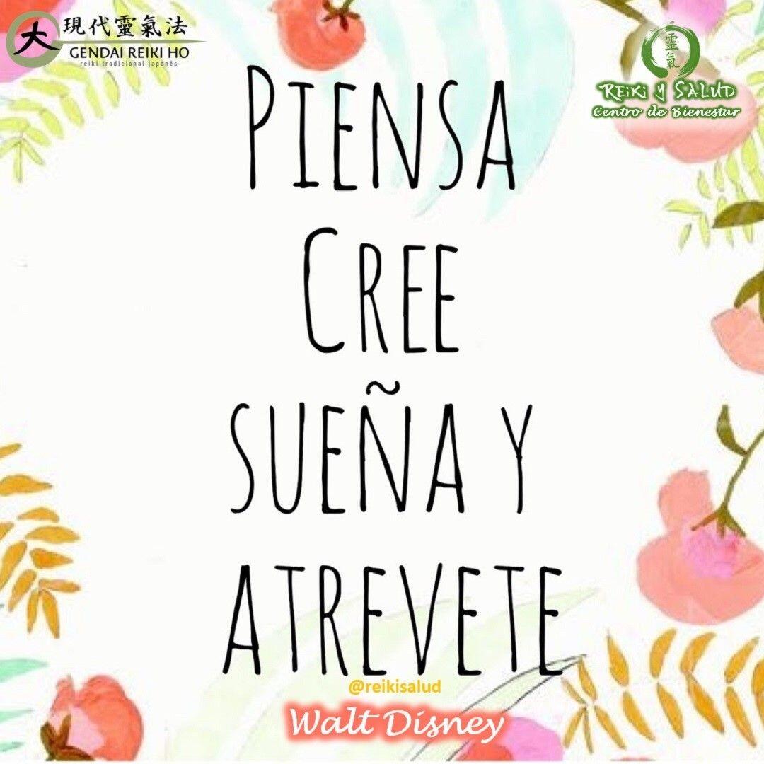 Piensa, Cree, Sueña y Atrévete, Walt Disney.Quiero invitarlos a reflexionar sobre lo poderoso de esta afirmación. Considera los siguientes puntos que comparto contigo:Piensa en todo aquello que quieras porque la imaginación es libre.Créalo en tu memoria, dibújalo, todo es posible.Sueña con todo aquello que has creado y pensado en tu imaginación porque los sueños, sueños son y ahí tú eres el protagonista y el creador.Atrévete a realizar el sueño porque si crees en él, corres el riesgo de que se convierta en realidad.¿Sobre que estas pensando en este momento?🌞La vida es eso, soñar, reír, creer y atreverse cada día. Un pequeño empujón nunca está de mas.Mi invitación es a seguir la afirmación de JULIO CÉSAR PAYÁN DE LA, que lleva el nombre de su libro: Lánzate al Vacío se Extenderán Tus Alas.️ Feliz viaje de auto descubrimiento y despertar.Perdonar, te libera del pasado, creando un ambiente emocional, que promueve tu sanación.Con toda la certeza que, si lo CREES, lo CREAS, compartimos desde Casa Reiki y Salud, un abrazo de luz, con la confianza de que Dios está con nosotros y somos uno con la conciencia universal.Casa Reiki y Salud, una caricia para el alma, ampliando el circulo de luz, promoviendo una vida de felicidad y bienestar.Si quieres aprender la bella práctica de Reiki Ho contáctanos porque ya reanudamos los cursos de Reiki Ryoho Tradicional, de la escuela japonesa Gendai Reiki Ho, en la modalidad semipresencial, ampliando el círculo de luz, dando a conocer esta fórmula para vivir una vida de salud y felicidad. Si estas interesad@ en el perfirl encontraras como contactarnos.Gracias, gracias, gracias, Namaste, @dinopierini️ Comparte esta publicación con quien te vino a la mente cuando la leíste., Gracias, gracias gracias🌐 Página WEB: www.gReiki.com#amor #felicidad #abundancia #gratitud #alma #bienestar #despertar #reikimaracaibo #reikizulia #reikivenezuela #reikisalud #totalcoherencia #reikisalud #smile