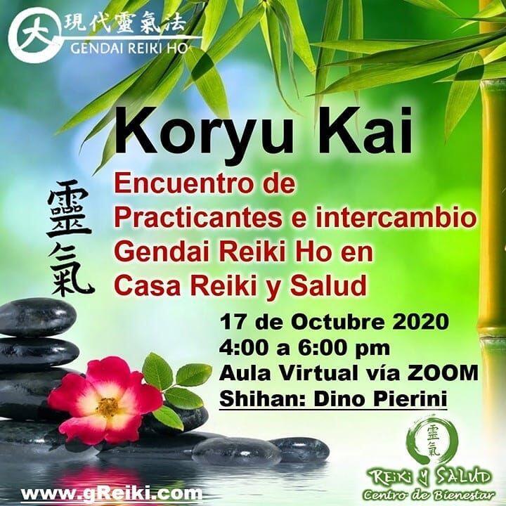 El 17 de Octubre tendremos nuestro próximo encuentro, de practicantes de Reiki Ryoho, de la escuela Gendai Reiki Ho en Maracaibo, bajo la modalidad de Koryu Kai. Esta es una tradición desde los inicios de Reiki Ho, donde los practicantes de la Usui Reiki Ryojo Gakkai, se reunían periódicamente, con el objetivo de expandir la vibración energética y consolidar el vínculo con la energía de la más alta vibración. Si bien es cierto hay varios tipos de encuentros, este será bajo la modalidad de Koryu Kai. Este será un encuentro de práctica de las técnicas de limpieza y autopurificación, conversar sobre un tema de interés general y aclarar dudas o inquietudes. Es sabernos acompañados, compartiendo un mismo camino para volvernos uno con la conciencia del Gran Universo y así alcanzar un elevado despertar. Fecha: Sábado 17 de Octubre Horario: 4 a 6 pm, hora Venezuela Lugar: Plataforma ZOOM.️ Inversión: Evento GratuitoSi deseas participar puedes realizar el registro a través del enlace que se encuentra en e perfil principal de instagram Shihan: Dino Pierini (@dinopierini)Gracias, gracias, gracias, Námaste, @dinopieriniContáctame al privado o al 0414 6048813, si tienes alguna inquietud, deseas aprender Reiki o para agendar una terapia en nuestro centro Casa Reiki y Salud en Maracaibo o de forma remota vía ZOOM.🌍 Página WEB: www.gReiki.com#bienestar #reikimaracaibo #reikizulia #reikivenezuela #reikisalud #totalcoherencia #reikisalud #smile #reikiusui #gendaireiki, #gendaireikiho #usuireiki #usuireikiho #usuireikiryoho #reikigendai #mikaousui #reijukai #encuentroreiki #salud #bienestar #meditacion #koryukai