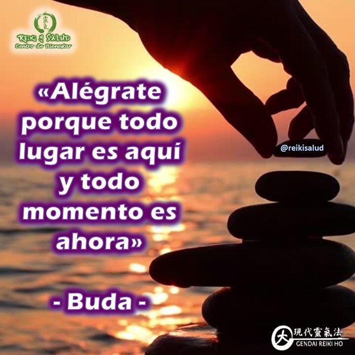 «Alégrate porque todo lugar es aquí y todo momento es ahora», - Buda -.Nuestra mente adora alimentarse del pasado, vive de nostalgias, de lo que no pudo ser. Asimismo, otro de sus defectos es anticipar futuros, preocuparse por aspectos que aún no han acontecido. Esto nos lleva a no vivir el momento y que nuestras vidas pasen de largo sin ser conscientes. El budismo nos enseña a centrarnos en el aquí y ahora. Por tanto, debemos aprender a estar presentes, a disfrutar de cada momento como si fuera el único.Con toda la certeza que, si lo CREES, lo CREAS, compartimos desde Casa Reiki y Salud, un abrazo de luz, con la confianza de que Dios está con nosotros y somos uno con la conciencia universal.Casa Reiki y Salud, una caricia para el alma, ampliando el circulo de luz, promoviendo una vida de felicidad y bienestar.Gracias, gracias, gracias, Namaste, @dinopierini️ Comparte esta publicación con quien te vino a la mente cuando la leíste., Gracias, gracias gracias🌐 Página WEB: www.gReiki.com#despertar #reikimaracaibo #reikizulia #reikivenezuela #reikisalud #totalcoherencia #reikisalud #smile #bienestar #reiki #addheart