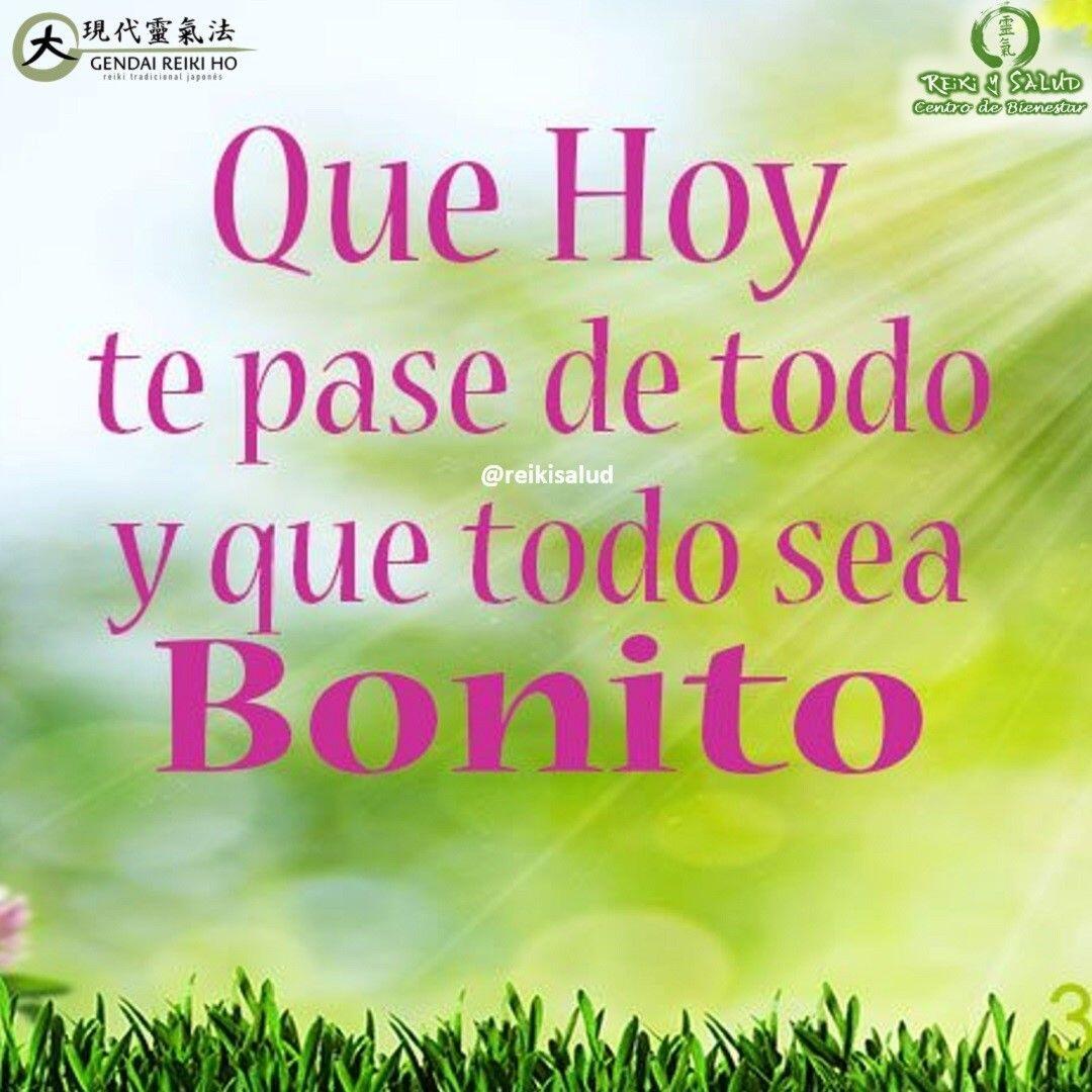 ️Que hoy te pase de todo y que todo sea BONITO😀Enfoca tus pensamientos en todo lo positivo y deja que la energía mas pura del universo te acompañe en tu creación positiva.Con toda la certeza que, si lo CREES, lo CREAS, compartimos desde Casa Reiki y Salud, un abrazo de luz, con la confianza de que Dios está con nosotros y somos uno con la conciencia universal.Casa Reiki y Salud, una caricia para el alma, ampliando el circulo de luz, promoviendo una vida de felicidad y bienestar.Gracias, gracias, gracias, Namaste, @dinopierini️ Comparte esta publicación con quien te vino a la mente cuando la leíste., Gracias, gracias gracias🌐 Página WEB: www.gReiki.com#despertar #reikimaracaibo #reikizulia #reikivenezuela #reikisalud #totalcoherencia #reikisalud #smile #bienestar #reiki #addheart