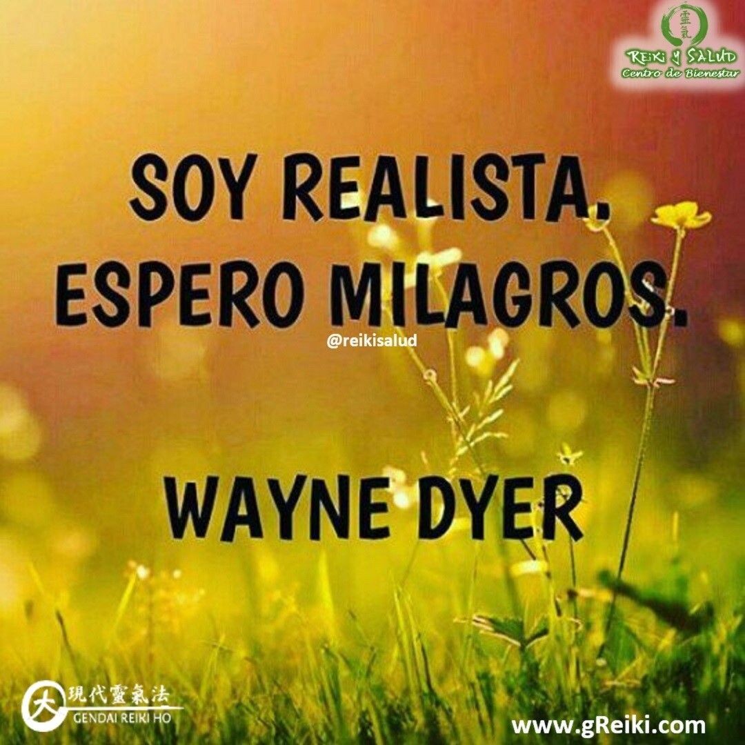 Soy realista, espero milagros. Wayne Dyer.Las personas realistas, son aquellas que reconocen sus virtudes, saben cuáles son sus debilidades, conocen muy bien sus fortalezas y sobre todo están en la capacidad de entender lo que les rodea, como personas, amigos, familiares, al medio ambiente y a él mismo.Aquellas que saben que para poder cambiar y transformarse se deben abrir a la posibilidad de una ideas innovadoras. Personas que pueden ponerse en contacto con su ser interior.Siendo normal sentir miedo y resistencia al cambio por lo desconocido o tener que examinar algo que no comprenden.“Ocúpese cada día de superar dos de los factores que más le impiden su transformación personal: la negatividad y la crítica”. Wayne Dyer Todo pensamiento negativo retrasa la transformación personal, el logro de nuestras metas y objetivos, y la materialización de nuestros sueños.También están incluidos en pensamientos negativos los juicios que hacemos a los demás. Ese juicio crítico, solo te describe a ti, estas hablando de ti mismo y el cerebro lo acepta como tuyo, que está hablando de usted mismo y no del otro.“Procure poner más interés en saber qué es lo que está provocando su negatividad en vez de descubrir que tiene de malo una persona”. Wayne Dyer.Mentaliza crecer, cambiar y esperar en que los milagros se cristalicen, cuando menos lo esperas. ️ Feliz viaje de auto descubrimiento y despertar.Con toda la certeza que, si lo CREES, lo CREAS, compartimos desde Casa Reiki y Salud, un abrazo de luz, con la confianza de que Dios está con nosotros y somos uno con la conciencia universal.Casa Reiki y Salud, una caricia para el alma, ampliando el circulo de luz, promoviendo una vida de felicidad y bienestar.Gracias, gracias, gracias, Namaste, @dinopierini️ Comparte esta publicación con quien te vino a la mente cuando la leíste., Gracias, gracias gracias🌐 Página WEB: www.gReiki.com#despertar #reikimaracaibo #reikizulia #reikivenezuela #reikisalud #totalcoherencia #reikisalud #smile #bienestar #reiki #addheart