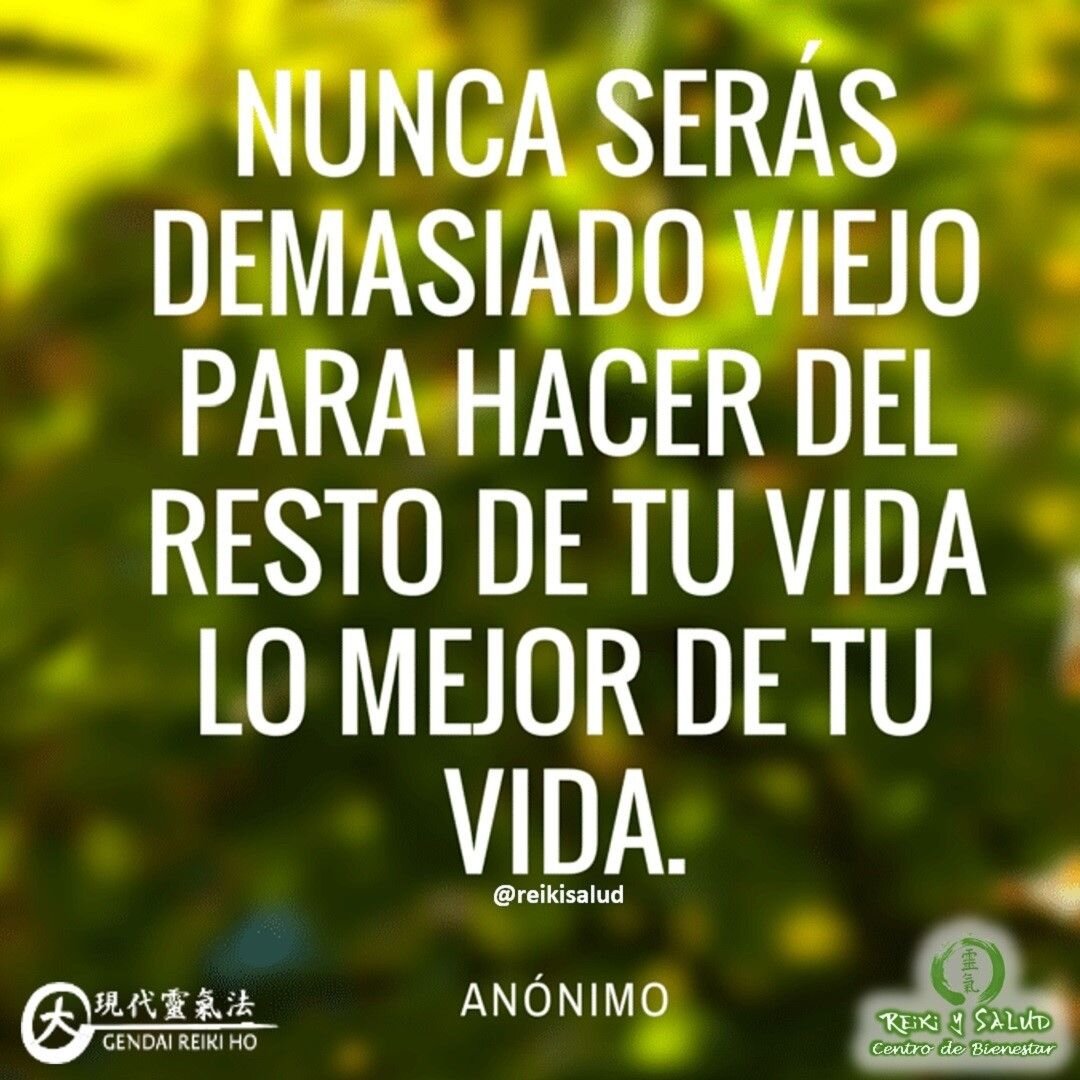 Nunca serás demasiado viejo para hacer del resto de tu vida, lo mejor de tu vida.Nunca es tarde para encontrar y seguir tu IKIGAI. Los japoneses dicen que cuando una persona encuentra su ‘Ikigai’ alcanza una vida plena, disfruta de cada segundo de su vida y vive una vida longeva.Cuando menciono IKIGAI, me refiero a aquello con lo que hace que se te pase el tiempo volando, sin que te des cuenta y que, al terminar de hacerlo, te sientes satisfecho y pleno. Esas cosas donde no dudas en asumir riesgos y donde no paras de buscar información, porque te atrae tanto que quieres conocerlo en profundidad y disfrutas hacerlo. Eso que, sin darte cuenta, se ha convertido en tu razón de ser.Para encontrar aquello que le de sentido y propósito a tu vida, debes aprender a conocerte mas y seguir tu intuición. Puedes hacerte algunas preguntas:️¿Qué amas hacer?️¿Qué cosas haces que consideras, que lo haces muy bien?️¿Qué cosas te motivan a levantarte cada mañana?️¿Qué cosas o actividades haces en donde el tiempo parece que no existiera? ️¿Qué te hace fluir?️¿Qué es lo que me mantiene constantemente interesado por aprender?️Por supuesto también quiero invitarte a aprender y practicar Reiki, porque nunca es tarde para empoderarte de tu salud y bienestar.️ Feliz viaje de auto descubrimiento y despertar.Con toda la certeza que, si lo CREES, lo CREAS, compartimos desde Casa Reiki y Salud, un abrazo de luz, con la confianza de que Dios está con nosotros y somos uno con la conciencia universal.Casa Reiki y Salud, una caricia para el alma, ampliando el circulo de luz, promoviendo una vida de felicidad y bienestar.Gracias, gracias, gracias, Namaste, @dinopierini️ Comparte esta publicación con quien te vino a la mente cuando la leíste., Gracias, gracias gracias🌐 Página WEB: www.gReiki.com#despertar #reikimaracaibo #reikizulia #reikivenezuela #reikisalud #totalcoherencia #reikisalud #smile #bienestar #reiki #ikigai #sonrie