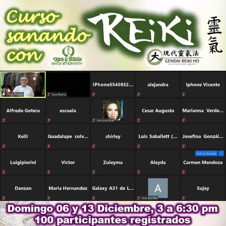 Agradecido y feliz, por el encuentro, experiencia, entrega, energía y sanación compartida en familia los pasados dos fines de semana, durante las dos clases , del curso “Sanando con Reiki”, dictado en en la sala virtual de Casa Reiki (@reikisalud).Fue un nuevo y especial encuentro de almas. 100 participantes registrados decidieron iniciar este nuevo viaje de despertar, lleno de energía y alegría; confiando en la luz de Reiki.🌞 En dos fines de semana compartimos la esencia del Usui Reiki Ryoho, en el curso"Sanando con Reiki". Este curso es un compendio del curso Nivel I, de la escuela Gendai Reiki Ho, que estuvo enfocado en transmitir la esencia de Reiki Ho y el conocimiento de las prácticas de meditación y armonización, orientadas a alcanzar nuestro bienestar.Gracias a las 100 almas, que se registraron para participar. Un abrazo de luz y gassho. Una experiencia que seguro repetiré en el futuro.Reiki Ho es una terapia holística natural cuyo objetivo es el restablecimiento del equilibrio y la armonía en nuestro ser, promoviendo la sanación física, mental y emocional.Para todos aquellos que quieran iniciar también este viaje de aprendizaje y despertar, los invitamos a contactarnos, visitar nuestra página web www.gReiki.com, y registrarse en nuestro boletín informativo ya que vienen muchas mas sorpresas este nuevo año 2021.Casa Reiki y Salud, comparte las técnicas de la Gendai Reiki Healing Association de Japón, con el respaldo internacional de la Gendai Reiki Network. Cursos dictados por Dino Pierini (@DinoPierini), Shihan de la escuela Gendai Reiki Ho desde el año 2008 y miembro de la Gendai Reiki Healing Association en Japón.Te invitamos también a nuestro ultimo encuentro de practicantes del año a celebrarse el próximo domingo 20 de Diciembre. Este será un encuentro virtual, gratuito, donde además de las meditaciones, compartiremos un ritual de cierre para empoderarnos del 2021.Gracias, Gracias, Gracias, Námaste, @DinoPierini#cursosmaracaibo #talleresmaracaibo #reiki #reikimaracaibo #reikivenezuela #gendaireikiho #shoden #reikiusui #abundancia #paz #gratitud #smile #reikisalud