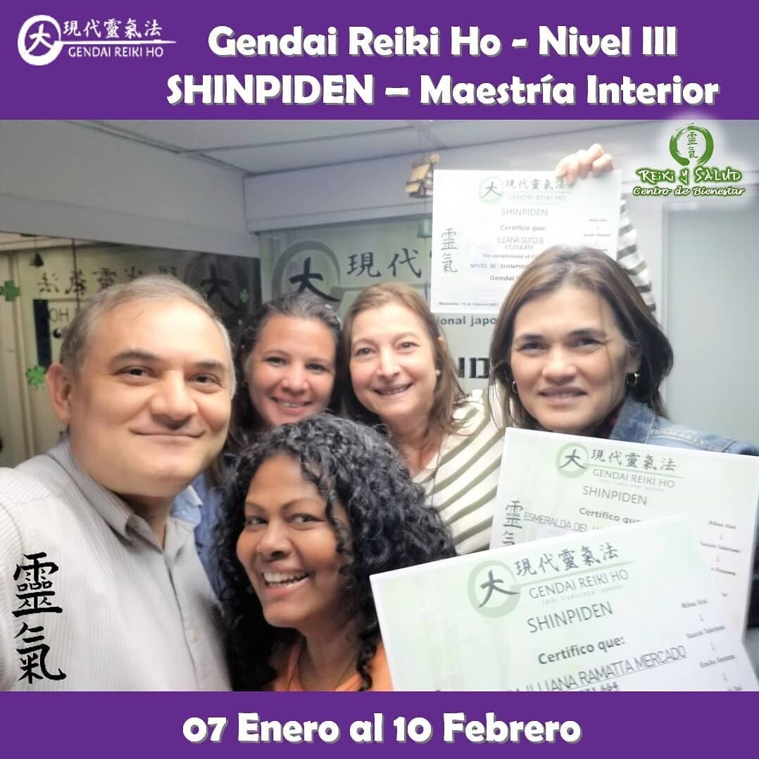 Agradecido y feliz, por el encuentro, experiencia, entrega, energía y sanación compartida en familia, durante el curso de Gendai Reiki Ho Nivel III (Shinpiden – Maestría Interior), dictado en el Casa Reiki y Salud, iniciado el 07 de Enero que para este grupo termino el 10 de Febrero 2021. Fue un nuevo y especial encuentro de almas, que decidimos continuar este nuevo viaje de despertar, lleno de energía y alegría; confiando en la luz de Reiki.Una Maestría Interior implica que comprendemos y que hemos desarrollado un buen dominio de nuestras facultades creativas, tomando responsabilidad sobre nuestras debilidades, reforzando la búsqueda y desarrollo consciente de nuestra misión de vida; y practicando con compromiso las técnica de Reiki Ho, para expandir nuestra consciencia, fortaleciendo nuestra conexión con nuestra esencia, purificando continuamente nuestro ser, de manera de vivir una vida en abundancia, vitalidad, salud y serenidad. Comparto las fotos del encuentro de iniciación/sintonización y práctica realizado en Casa Reiki y Salud. Hoy agradezco a Cynthia, Esmeralda, Ileana y Jannina, gracias gracias gracias.️Gracias a todos ustedes por el compartir, entrega, alegría y experiencia. Cinco semanas de crecimiento y autodescubrimiento para todos. Un abrazo de luz y gassho.Casa Reiki y Salud, comparte las técnicas de la Gendai Reiki Healing Association de Japón, con el respaldo internacional de la Gendai Reiki Network. Cursos dictados por Dino Pierini (@DinoPierini), Shihan de la escuela Gendai Reiki Ho desde el año 2008 y miembro de la Gendai Reiki Healing Association en Japón.️ Casa Reiki y Salud, una caricia para el alma, ampliando el circulo de luz, promoviendo una vida de salud y felicidad.Gracias, Gracias, Gracias, Námaste, @dinopierini#reiki #reikimaracaibo #reikivenezuela #sanación #salud #reikiusui #gendaireiki #gendaireikiho #usuireiki #usuireikiho #usuireikiryoho #reikigendai #mikaousui #reikisalud #totalcoherencia #koryukai #encuentrosreiki