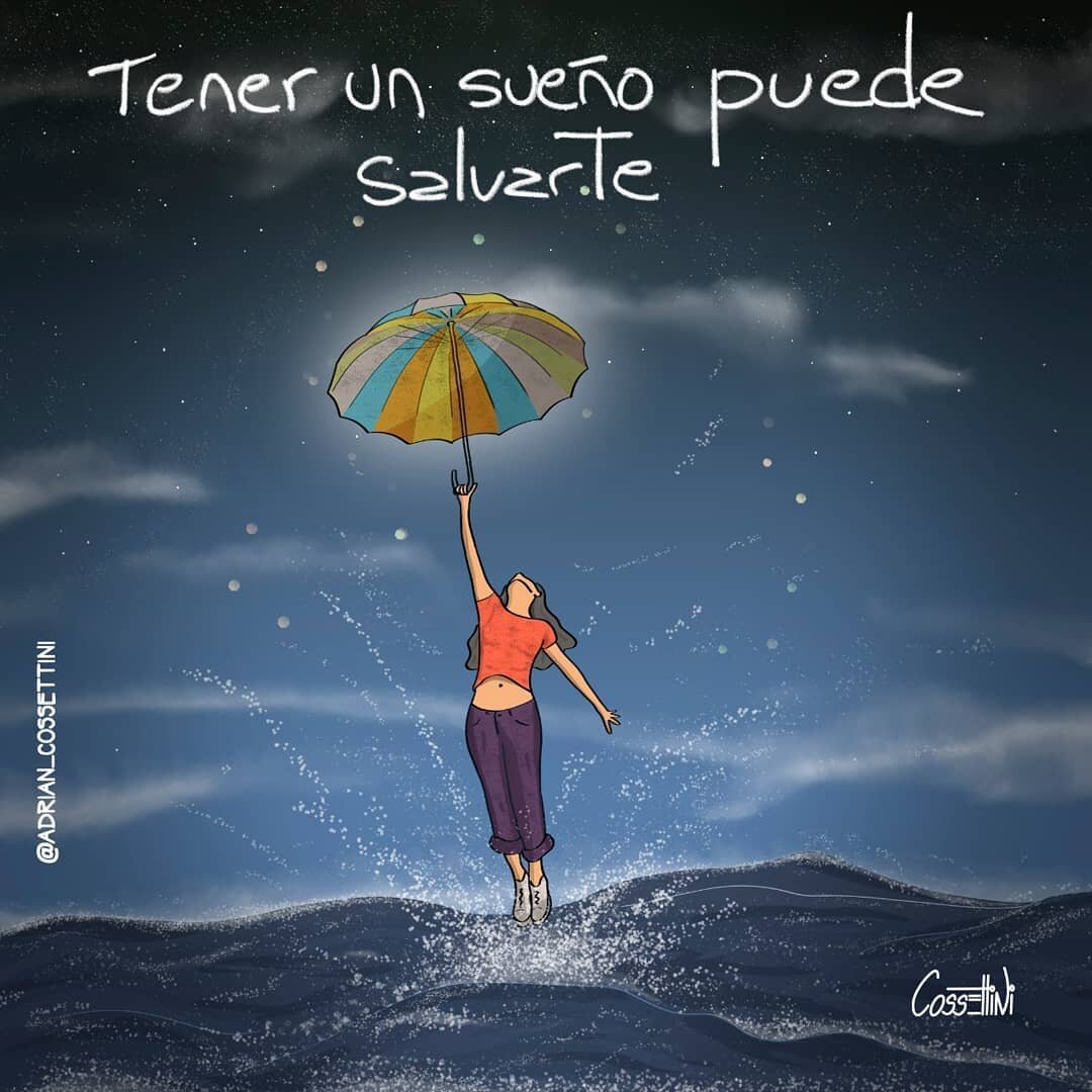 Soy de los que piensan que los sueños te rescatan. De los porfiados que insisten en cumplirlos, de los que no abandonan, de los que luchan testarudos. Soy de los que saben que un sueño puede salvarte!️ Feliz viaje de autodescubrimiento y despertar.Gracias, Gracias, gracias a @adrian_cossettini por sus espectaculares publicaciones y reflexiones; y ustedes por acompañarme cada día, reciban feliz año, Námaste, @dinopierini#reikisalud