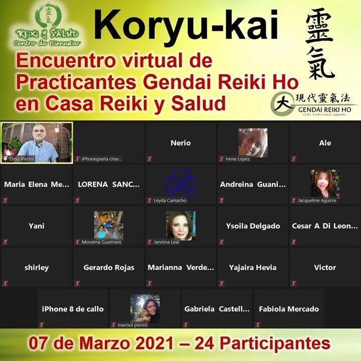 Con mucha alegría, comparto las fotos del último encuentro de practicantes e intercambio (Reiju Kai) de la escuela Gendai Reiki Ho en Casa Reiki Salud, celebrado el pasado domingo 07 de Marzo del 2021 a través de la sala virtual de Casa Reiki y salud. Gracias a todos los que participaron, en tan especial encuentro, buscando expandir nuestra vibración energética y consolidar nuestro vínculo con la energía de Reiki, para sanar. A estos encuentros están invitados todos aquellos que quieran conectarse con el mundo de la energía para sanar, independientemente de sus escuelas y/o si aún no son practicantes de esta bella práctica.Esta es una tradición desde los inicios de Reiki Ho, donde los practicantes de la Usui Reiki Ryojo Gakkai, se reunían periódicamente, con el objetivo de expandir la vibración energética y consolidar nuestro vínculo con la energía Reiki. Aprovecho la oportunidad para compartir también, que estos encuentros se están publicando en el canal de Casa Reiki y Salud en Youtube. En este canal, estaremos publicando videos de los encuentros, prácticas de meditación, videos cortos con algunas técnicas y todo lo que nos permita seguir divulgando las prácticas de Casa Reiki y Salud y la escuela Gendai Reiki Ho. Te invito a buscar en Youtube, Casa Reiki y Salud, suscribirte a nuestro canal y contagiarte de la energía de bienestar si no pudiste estar de forma presencial.🌞 Otra forma más de ampliar el circulo de luz, permitiendo a todo aquel que lo desee, conectarse con los encuentros. Los invito a compartir tus sugerencias para reforzar y hacer crecer el canal y la página web. Gracias gracias gracias a todos los que nos han acompañado en este hermoso camino. Casa Reiki y Salud, una caricia para el alma, ampliando el circulo de luz, promoviendo una vida de salud y felicidad.Un abrazo de luz, Gracias, gracias, gracias, gassho. Námaste, @dinopierini#reiki #reikimaracaibo #reikivenezuela #sanación #salud #reikiusui #gendaireiki #gendaireikiho #usuireiki #usuireikiho #usuireikiryoho #reikigendai #mikaousui #reikisalud #totalcoherencia #koryukai #encuentrosreiki