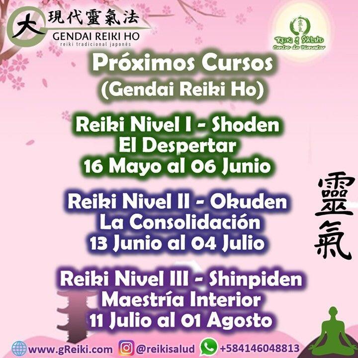 Con alegría quiero invitarlos a que en este año 2021, te empoderes de tu energía de salud y promover así tu bienestar, aprendiendo Usui Reiki Ryoho, con la escuela tradicional japonesa Gendai Reiki Ho, en Casa Reiki y Salud, ampliando el círculo de luz, dando a conocer esta fórmula para vivir una vida de salud y felicidad. Los cursos se dictan en forma continua, en la modalidad SEMIPRESENCIAL, Maracaibo/Venezuela. El 16 de Mayo se inicia un nuevo ciclo que te llevará a la Maestría Interior o Maestro Docente de esta hermosa practica, con el aval de la Gendai Reiki Network en Japón.🌞Cada Curso tiene el mismo formato, cinco encuentros, cuatro de forma virtual vía ZOOM y uno presencial en la ciudad de Maracaibo para la iniciación/sintonización y práctica/consultoría, que puede ser individual.🌞 Reiki Ho es una terapia holística natural cuyo objetivo es el restablecimiento del equilibrio y la armonía en nuestro ser, promoviendo la sanación física, mental y emocional. Son jornadas vivenciales, donde revitalizaremos nuestra capacidad de sanación, aprenderemos las prácticas de meditación/autopurificación; y canalizar conscientemente energía sanadora de forma presencial y a la distancia, integrando las practicas en nuestro día a día.Casa Reiki y Salud, comparte las técnicas de la Gendai Reiki Healing Association de Japón, con el respaldo internacional de la Gendai Reiki Network. Cursos dictados por Dino Pierini (@DinoPierini), Shihan de la escuela Gendai Reiki Ho desde el año 2008 y miembro de la Gendai Reiki Healing Association en Japón.Los cursos incluyen certificado y manuales impresos con RESPALDO INTERNACIONAL. Si estas interesado, te invito a registrarte en la página de Casa Reiki y Salud o utilizando el enlace del perfil: www.gReiki.com/REGISTRO.Gracias, Gracias, Gracias, un abrazo de luz, Namaste, @DinoPierini#cursosmaracaibo #talleresmaracaibo #reiki #reikimaracaibo #reikivenezuela #gendaireikiho #shoden #reikisalud #reikizulia