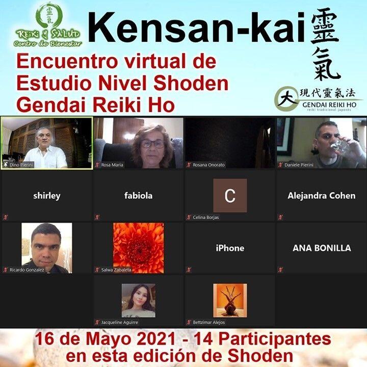 Con mucha alegría, comparto las fotos del último encuentro de estudio e intercambio con el grupo de practicantes y participantes del curso Gendai Reiki Ho nivel I, Shoden - EL Despertar de la escuela tradicional japonesa Gendai Reiki Ho, en Casa Reiki y Salud; celebrado el pasado domingo 16 de Mayo del 2021 a través de la sala virtual de Casa Reiki y salud. Gracias a las 14 almas, que participaron en este Kensai Kai, encuentro de estudio de Gendai Reiki Ho Nivel Shoden, buscando expandir nuestra vibración energética y consolidar nuestro vínculo con la energía de Reiki, para sanar. Han sido jornadas vivenciales, donde hemos revitalizado nuestra capacidad de sanación, practicado las técnicas de meditación/autopurificación; y canalizado energía para recuperar nuestro balance y armonía.Casa Reiki y Salud, comparte las técnicas de la Gendai Reiki Healing Association de Japón, con el respaldo internacional de la Gendai Reiki Network. Cursos dictados por Dino Pierini (@DinoPierini), Shihan de la escuela Gendai Reiki Ho desde el 2008 y miembro de la Gendai Reiki Healing Association en Japón. Gracias gracias gracias a todos los que nos han acompañado en este hermoso camino. Casa Reiki y Salud, una caricia para el alma, ampliando el circulo de luz, promoviendo una vida de salud y felicidad.Un abrazo de luz, Gracias, gracias, gracias, gassho. Námaste, @dinopierini#reiki #reikimaracaibo #reikivenezuela #sanación #salud #reikiusui #gendaireiki #gendaireikiho #usuireiki #usuireikiho #usuireikiryoho #reikigendai #mikaousui #reikisalud #totalcoherencia #kensankai #encuentrosreiki