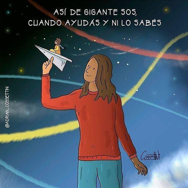 Es hora de agradecer a todas las personas que nos dan vuelo y que a veces ni se enteran. A quienes nos inspiran, nos hacen crecer y no dejan de aportar. Son Madres, padres, amig@s, heman@s, vecin@s.... Son gigantes! GRACIAS! GRACIAS! GRACIAS!️ Feliz viaje de auto descubrimiento y despertar.Gracias, Gracias, gracias a @adrian_cossettini por sus espectaculares publicaciones y reflexiones; y ustedes por acompañarme cada día, reciban feliz año, Namaste, @dinopierini#ayuda#solidaridad#gigantes#agradecer#amor#vuelo#crecee