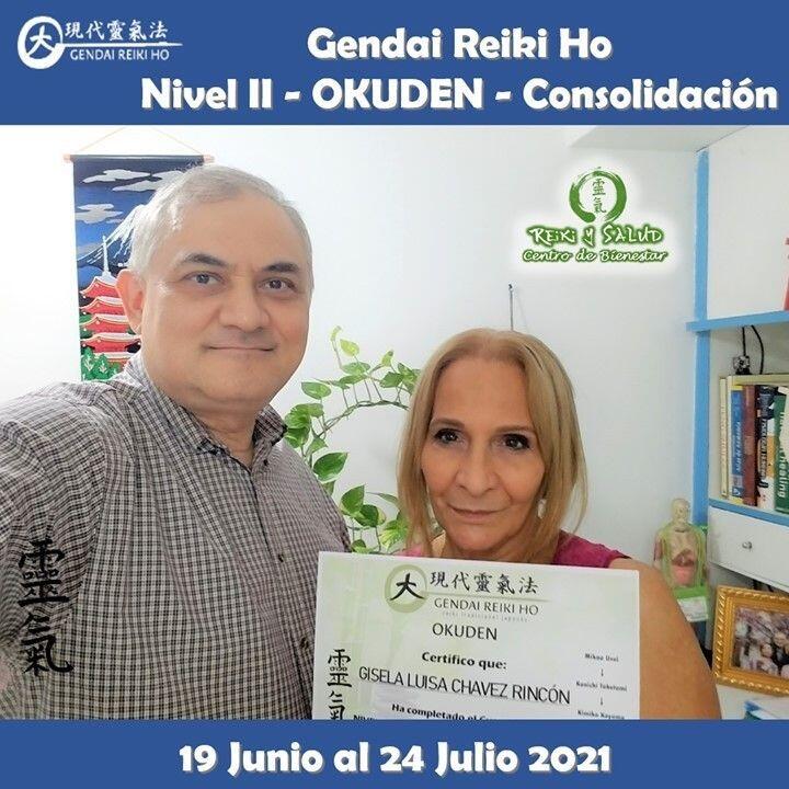 Agradecido y feliz, por el encuentro, experiencia, energía y sanación compartida el 24 Julio con Gisela , durante el Reiju Kai, en el cierre del curso Gendai Reiki Ho Nivel II (Okuden – La Consolidación), dictado en el Casa Reiki y Salud, iniciado el 19 de Junio que para Gisela termino el 24 de Julio. Fue un nuevo y especial encuentro de almas, que decidimos continuar juntos este viaje de despertar, lleno de energía y alegría; confiando en la luz de Reiki. Comparto las fotos del encuentro de iniciación/sintonización y practica realizado en Casa Reiki y Salud. Gracias gracias gracias.️Gracias a todos los que participaron en este nuevo Gendai Reiki Ho Nivel II (Okuden), cinco semanas de crecimiento y autodescubrimiento para todos. Un abrazo de luz y gassho.Reiki Ho es una terapia holística natural cuyo objetivo es el restablecimiento del equilibrio y la armonía en nuestro ser, promoviendo la sanación física, mental y emocional.Para todos aquellos que quieran mejorar su capacidad de autosanación, te invitamos a un viaje de aprendizaje y despertar, a través del próximo Curso Gendai Reiki Ho, Nivel Shoden (Nivel I – El despertar) que se iniciará el 29 de Agosto del 2021. Visita nuestra página www.gReiki.com/Registro o utilizando el enlace de nuestro perfil.Casa Reiki y Salud, comparte las técnicas de la Gendai Reiki Healing Association de Japón, con el respaldo internacional de la Gendai Reiki Network. Cursos dictados por Dino Pierini (@DinoPierini), Shihan de la escuela Gendai Reiki Ho desde el año 2008 y miembro de la Gendai Reiki Healing Association en Japón.️ Casa Reiki y Salud, una caricia para el alma, ampliando el circulo de luz, promoviendo una vida de salud y felicidad.Gracias, Gracias, Gracias, Námaste, @dinopierini#reiki #reikimaracaibo #reikivenezuela #sanación #salud #reikiusui #gendaireiki #gendaireikiho #usuireiki #usuireikiho #usuireikiryoho #reikigendai #reikisalud #reijukai