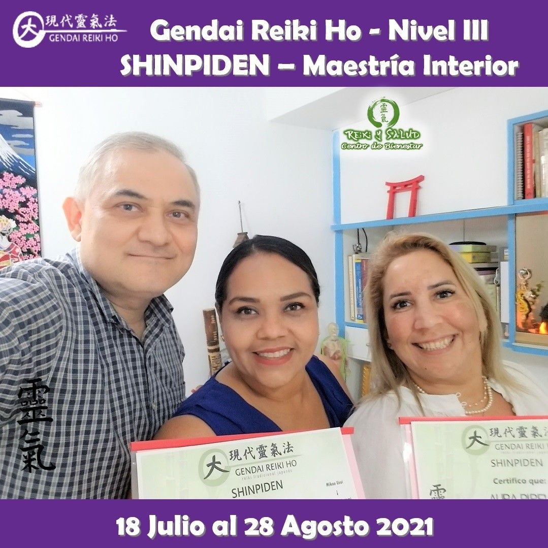 Agradecido y feliz, por el encuentro, experiencia, entrega, energía y sanación compartida en familia, durante el curso de Gendai Reiki Ho Nivel III (Shinpiden – Maestría Interior), dictado en el Casa Reiki y Salud, iniciado el 08 de Julio que para Ana y Yelitza, terminó el 28 de Agosto 2021. Fue un nuevo y especial encuentro de almas, que decidimos continuar este nuevo viaje de despertar, lleno de energía y alegría; confiando en la luz de Reiki.Una Maestría Interior implica que comprendemos y que hemos desarrollado un buen dominio de nuestras facultades creativas, tomando responsabilidad sobre nuestras debilidades, reforzando la búsqueda y desarrollo consciente de nuestra misión de vida; y practicando con compromiso las técnica de Reiki Ho, para expandir nuestra consciencia, fortaleciendo nuestra conexión con nuestra esencia, purificando continuamente nuestro ser, de manera de vivir una vida en abundancia, vitalidad, salud y serenidad. Comparto las fotos del encuentro de iniciación/sintonización y práctica realizado en Casa Reiki y Salud, gracias gracias gracias️Gracias a todos ustedes por el compartir, entrega, alegría y experiencia, durante estas semanas de crecimiento y autodescubrimiento para todos. Un abrazo de luz y gasshoCasa Reiki y Salud, comparte las técnicas de la Gendai Reiki Healing Association de Japón, con el respaldo internacional de la Gendai Reiki Network. Cursos dictados por Dino Pierini (@DinoPierini), Shihan de la escuela Gendai Reiki Ho desde el año 2008 y miembro de la Gendai Reiki Healing Association en Japón️ Casa Reiki y Salud, una caricia para el alma, ampliando el circulo de luz, promoviendo una vida de salud y felicidadGracias, Gracias, Gracias, Gassho, @dinopierini#reiki #reikimaracaibo #reikivenezuela #sanación #salud #reikiusui #gendaireiki #gendaireikiho #usuireiki #usuireikiho #usuireikiryoho #reikigendai #mikaousui #reikisalud #totalcoherencia #koryukai #encuentrosreiki