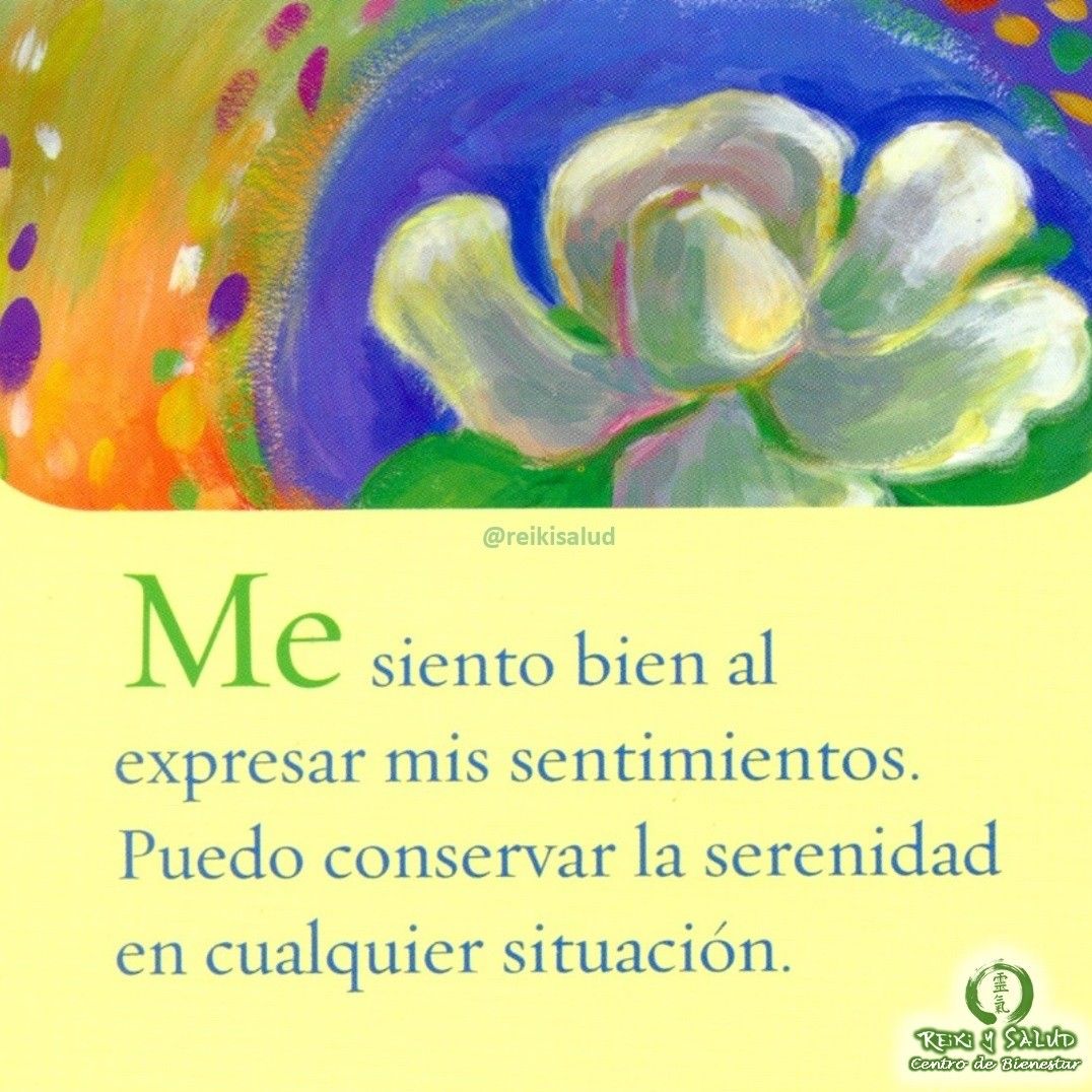 Me siento bien al expresar mis sentimientos. Puedo conservar la serenidad en cualquier situación.Si esta afirmación te llama la atención, úsala. Una afirmación es cualquier cosa que digas o pienses. Si queremos cambiar nuestras vidas hemos de reeducar nuestro pensamiento y hablar con patrones positivos.Las afirmaciones son puntos de partida en el camino hacia el cambio. En esencia a tu mente subconsciente le estás diciendo: “Me estoy responsabilizando. Soy consciente de que hay algo que puedo hacer para cambiar”. Cuando hablo de hacer afirmaciones, quiero decir elegir palabras conscientemente que contribuyan a crear algo nuevo y positivo en ella.Todo pensamiento y palabra que pronuncias es una afirmación. Todas las conversaciones que tienes contigo mismo son un flujo de afirmaciones.Tus creencias no son más que patrones de pensamiento habituales que aprendiste de niño. Muchos de ellos son muy útiles. Sin embargo, otras creencias pueden resultar limitadoras a la hora de crear las cosas que deseas.Has de darte cuenta de que toda queja es una afirmación. Cada vez que te enfadas estás afirmando que deseas más ira en tu vida. Cada vez que te haces la víctima, estás afirmando que quieres seguir siendo una víctima. Cada vez que sientes que la Vida no te da lo que quieres en este mundo, ten por seguro que la Vida nunca te concederá los bienes, hasta que cambies tu forma de pensar y hablar.Una forma de comenzar a cambiar tu patrón de pensamiento, es reeducando tus afirmaciones diarias. El secreto para que tus afirmaciones funcionen rápida y sistemáticamente es preparar una atmósfera para que florezcan.😀Cuando más elijas tener pensamientos que te hagan sentir bien, con mayor rapidez funcionarán las afirmaciones.Gracias, Gracias, Gracias, Gassho, @dinopierini#amor #abundancia #meditacion #paz #gratitud #consciencia #bienestar #inspiracion #louisehay #reikiho #reikiusui #gendaireiki #dinopierini #salud