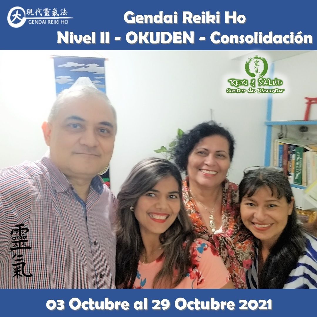 Agradecido y feliz, por el encuentro, experiencia, energía y sanación compartida el pasado 29 de Octubre durante el Reiju Kai, en el cierre del curso Gendai Reiki Ho Nivel II (Okuden – La Consolidación), dictado en el Casa Reiki y Salud, iniciado el 03 de Octubre que para Josefina González, Lus Wilmen y Sonia Álvarez termino el 29 de Octubre. Fue un nuevo y especial encuentro de almas, que decidimos continuar juntos este viaje de despertar, lleno de energía y alegría; confiando en la luz de Reiki. Comparto las fotos del encuentro de iniciación/sintonización y practica realizado en Casa Reiki y Salud. Gracias gracias gracias.️Gracias a todos los que participaron en este nuevo Gendai Reiki Ho Nivel II (Okuden), cinco semanas de crecimiento y autodescubrimiento para todos. Un abrazo de luz y gassho.Reiki Ho es una terapia holística natural cuyo objetivo es el restablecimiento del equilibrio y la armonía en nuestro ser, promoviendo la sanación física, mental y emocional.Para todos aquellos que quieran mejorar su capacidad de autosanación, te invitamos a un viaje de aprendizaje y despertar, a través del próximo Curso Gendai Reiki Ho, Nivel Shoden (Nivel I – El despertar) que se iniciará el 03 de Enero del 2022. Visita nuestra página www.gReiki.com/Registro o utilizando el enlace de nuestro perfil.Casa Reiki y Salud, comparte las técnicas de la Gendai Reiki Healing Association de Japón, con el respaldo internacional de la Gendai Reiki Network. Cursos dictados por Dino Pierini (@DinoPierini), Shihan de la escuela Gendai Reiki Ho desde el año 2008 y miembro de la Gendai Reiki Healing Association en Japón.️ Casa Reiki y Salud, una caricia para el alma, ampliando el circulo de luz, promoviendo una vida de salud y felicidad.Gracias, Gracias, Gracias, Námaste, @dinopierini#reiki #reikimaracaibo #reikivenezuela #sanación #salud #reikiusui #gendaireiki #gendaireikiho #usuireiki #usuireikiho #usuireikiryoho #reikigendai #reikisalud #reijukai