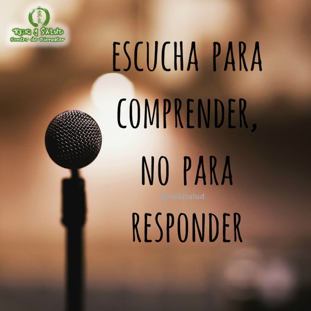 Escucha para comprender no para responder.¿Cuál es tu patrón como escucha? ¿Disfruta de lo que escuchas, o te desesperas por responder a lo que escuchas?Feliz viaje de autodescubrimiento y despertar.Gracias, Gracias, Gracias, un abrazo de luz, Namaste, @DinoPierini#cursosmaracaibo #talleresmaracaibo #reiki #reikimaracaibo #reikivenezuela #gendaireikiho #shoden #reikiusui #paz #gratitud #reikisalud #reikizulia