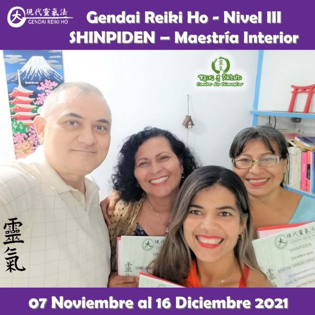 Agradecido y feliz, por el encuentro, experiencia, entrega, energía y sanación compartida en familia, durante el curso de Gendai Reiki Ho Nivel III (Shinpiden – Maestría Interior), dictado en el Casa Reiki y Salud, iniciado el 07 de Noviembre que para Josefina González, Lus Wilmen y Sonia Álvarez, terminó el 16 de Diciembre 2021. Fue un nuevo y especial encuentro de almas, que decidimos continuar este nuevo viaje de despertar, lleno de energía y alegría; confiando en la luz de Reiki.Una Maestría Interior implica que comprendemos y que hemos desarrollado un buen dominio de nuestras facultades creativas, tomando responsabilidad sobre nuestras debilidades, reforzando la búsqueda y desarrollo consciente de nuestra misión de vida; y practicando con compromiso las técnica de Reiki Ho, para expandir nuestra consciencia, fortaleciendo nuestra conexión con nuestra esencia, purificando continuamente nuestro ser, de manera de vivir una vida en abundancia, vitalidad, salud y serenidad. Comparto las fotos del encuentro de iniciación/sintonización y práctica realizado en Casa Reiki y Salud, gracias gracias gracias️Gracias a todos ustedes por el compartir, entrega, alegría y experiencia, durante estas semanas de crecimiento y autodescubrimiento para todos. Un abrazo de luz y gasshoCasa Reiki y Salud, comparte las técnicas de la Gendai Reiki Healing Association de Japón, con el respaldo internacional de la Gendai Reiki Network. Cursos dictados por Dino Pierini (@DinoPierini), Shihan de la escuela Gendai Reiki Ho desde el año 2008 y miembro de la Gendai Reiki Healing Association en Japón️ Casa Reiki y Salud, una caricia para el alma, ampliando el circulo de luz, promoviendo una vida de salud y felicidadGracias, Gracias, Gracias, Gassho, @dinopierini#reiki #reikimaracaibo #reikivenezuela #sanación #salud #reikiusui #gendaireiki #gendaireikiho #usuireiki #usuireikiho #usuireikiryoho #reikigendai #mikaousui #reikisalud #totalcoherencia #koryukai