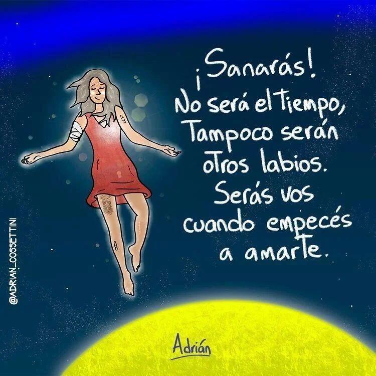 ¡Sanaras!. No será el tiempo, tampoco serán otros labios, Serás vos, cuando empecés a amarte.Gracias, Gracias, gracias a @adrian_cossettini por sus espectaculares publicaciones y reflexiones; y ustedes por acompañarme cada día, Gassho, @dinopierini#poder#2022#añonuevo#Deseos#creer#estábien#libertad#amorpropio