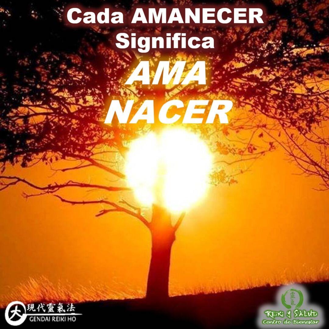 ️Cada AMANECER, significa AMA NACER.AMA iniciar este díaAMA esta nueva oportunidadAMA volver a nacer Agradece iniciar este nuevo día, esta nueva oportunidad, este nuevo renacer.️ Feliz viaje de auto descubrimiento y despertar.Con toda la certeza que, si lo CREES, lo CREAS, compartimos desde Casa Reiki y Salud, un abrazo de luz, con la confianza de que Dios está con nosotros y somos uno con la conciencia universal.Casa Reiki y Salud, una caricia para el alma, ampliando el circulo de luz, promoviendo una vida de felicidad y bienestar.Gracias, gracias, gracias, Namaste, @dinopierini️ Comparte esta publicación con quien te vino a la mente cuando la leíste., Gracias, gracias gracias🌐 Página WEB: www.gReiki.com#despertar #reikimaracaibo #reikizulia #reikivenezuela #reikisalud #totalcoherencia #reikisalud #smile #bienestar #reiki #addheart