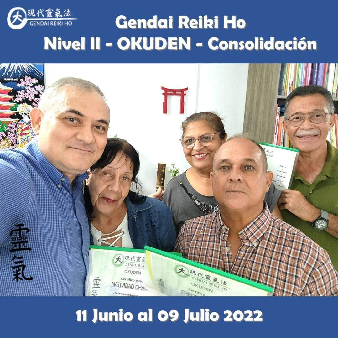 Agradecido y feliz, por el encuentro, experiencia, energía y sanación compartida el pasado 06 de Julio durante el Reiju Kai, en el cierre del curso Gendai Reiki Ho Nivel II (Okuden – La Consolidación), dictado en el Casa Reiki y Salud, iniciado el 11 de Junio que para Natividad Chacin, Freddy Morán y Edgar Lugo terminó el 09 de Julio, acompañados también por Laudelina Oliveros. Fue un nuevo y especial encuentro de almas, que decidimos continuar juntos este viaje de despertar, lleno de energía y alegría; confiando en la luz de Reiki. Comparto las fotos del encuentro de iniciación/sintonización y practica realizado en Casa Reiki y Salud. Gracias gracias gracias.️Gracias a todos los que participaron en este nuevo Gendai Reiki Ho Nivel II (Okuden), cinco semanas de crecimiento y autodescubrimiento para todos. Un abrazo de luz y gassho.Reiki Ho es una terapia holística natural cuyo objetivo es el restablecimiento del equilibrio y la armonía en nuestro ser, promoviendo la sanación física, mental y emocional.Para todos aquellos que quieran mejorar su capacidad de autosanación, te invitamos a un viaje de aprendizaje y despertar, a través del próximo Curso Gendai Reiki Ho, Nivel Shoden (Nivel I – El despertar) que se iniciará el 13 de Agosto del 2022. Visita nuestra página www.gReiki.com/calendar o utilizando el enlace de nuestro perfil.Casa Reiki y Salud, comparte las técnicas de la Gendai Reiki Healing Association de Japón, con el respaldo internacional de la Gendai Reiki Network. Cursos dictados por Dino Pierini (@DinoPierini), Shihan de la escuela Gendai Reiki Ho desde el año 2008 y miembro de la Gendai Reiki Healing Association en Japón.️ Casa Reiki y Salud, una caricia para el alma, ampliando el circulo de luz, promoviendo una vida de salud y felicidad.Gracias, Gracias, Gracias, Námaste, @dinopierini🌐 www.gReiki.com#reiki #reikimaracaibo #reikivenezuela #sanación #salud #reikiusui #gendaireiki #gendaireikiho #usuireiki #usuireikiho #usuireikiryoho #reikigendai #reikisalud #reijukai