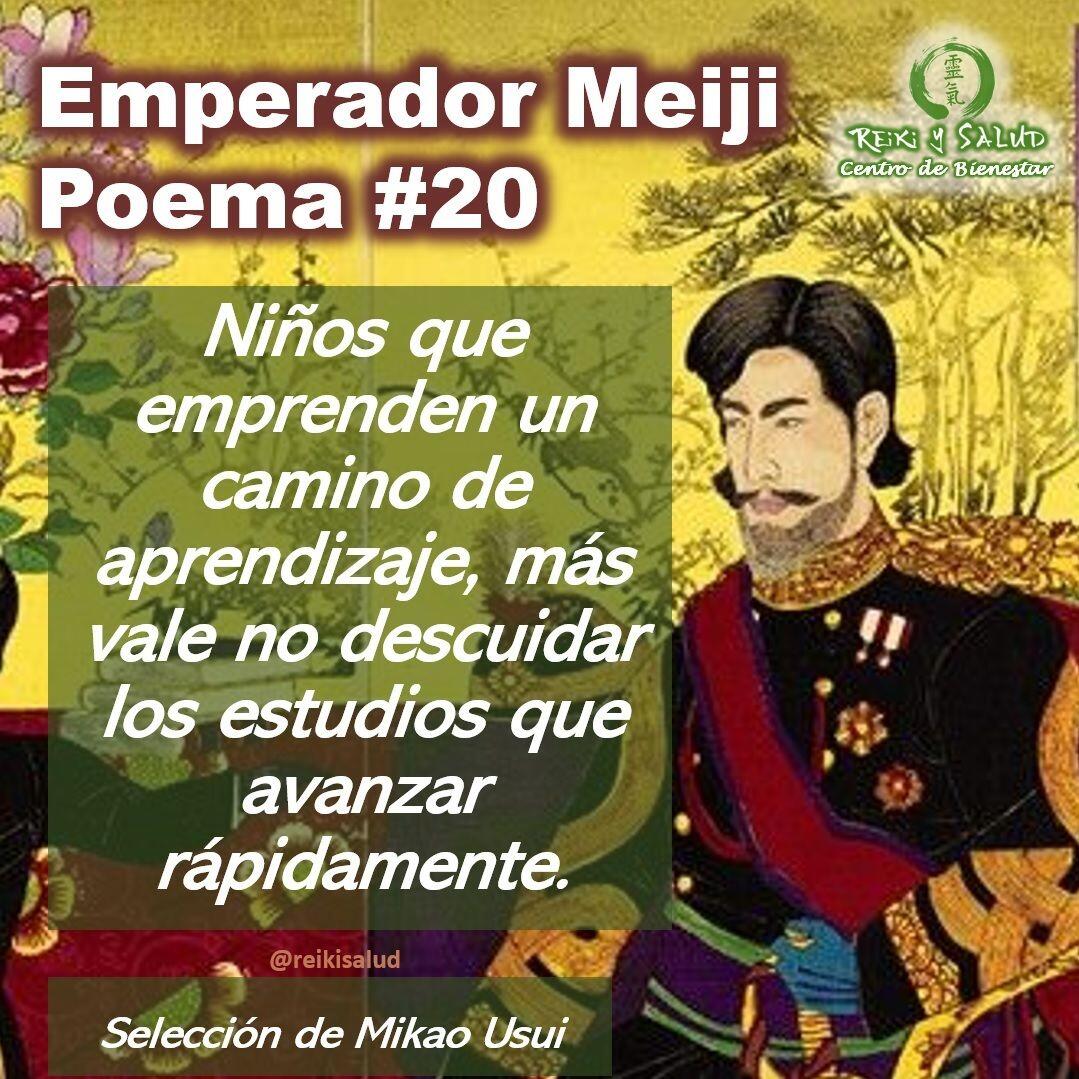 Compañeros de viaje, un gran abrazo de luz. Esta semana estaremos compartiendo el poema No 20, del emperador Meiji, que sensei Mikao Usui incorporo al sistema Usui Reiki Ryoho.Es importante mencionar que la traducción en Español es una interpretación desde el idioma original (Japonés), lo que dificulta mantener las reglas gramaticales y pausas del idioma original.Que lo disfruten:𝑱𝒂𝒑𝒐𝒏é𝒔:いちはやく　進まむよりも怠るな　学びの道に　たてるわらはべIchihayakuSusuman yorimo okotarunaManabino michini tateru warawabe𝑬𝒔𝒑𝒂ñ𝒐𝒍:Niños que emprenden un camino de aprendizaje, más vale no descuidar los estudios que avanzar rápidamente.𝑼𝒏𝒂 𝑰𝒏𝒕𝒆𝒓𝒑𝒓𝒆𝒕𝒂𝒄𝒊ó𝒏:Día de la ceremonia de entrada en una escuela, cada niño se sitúa en la línea de salida con determinación en su corazón. Capto su ganas de avanzar lo antes posible y de dar un paso hacia adelante. Sin embargo, si sólo se preocupan por adelantar a los demás, les espera un sorprendente escollo. También pierden lo que es importante para sí mismos si se complacen en las desgracias de los demás o siendo arrogantes. Incluso si tienen la sensación de que están avanzando con una gran diferencia respecto a los demás, pueden acabar holgazaneando. Es más importante progresar de forma segura que progresar rápido.Te invitamos a leerlo, leer la interpretación propuesta y sacar ademas tus propias reflexiones o interpretación.Una bella reflexión que los invito hacer desde la paz.️ Feliz viaje de auto descubrimiento y despertarSi te gusta la publicación Compártela, Etiqueta a Otros, Gracias, gracias gracias⁣Casa Reiki y Salud, una caricia para el alma, ampliando el circulo de luz, promoviendo una vida de salud y felicidad.Gracias, gracias, gracias, Námaste, @dinopieriniSi te interesa leer otros poemas te invito a visitar🌐 WEB: www.gReiki.com#gratitud #consciencia #inspiracion reikimaracaibo #reikizulia #reikivenezuela #reikisalud #emperadormeiji #poemasreiki #poemasmeiji #poemasemperadormeiji