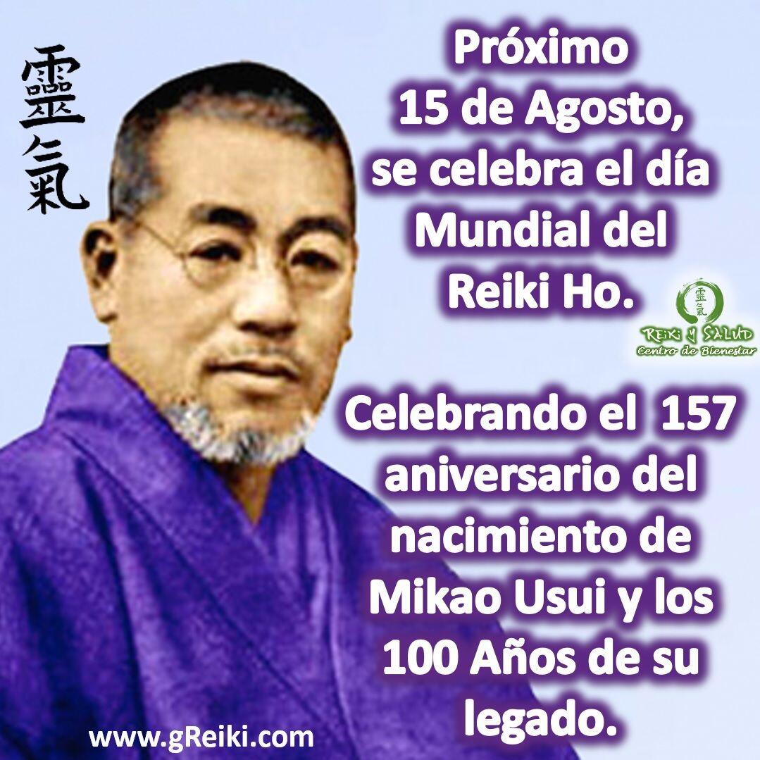 El Próximo 15 de Agosto, se celebra el día Internacional de Reiki Ho. Celebrando el 157 aniversario del nacimiento de Mikao Usui y los 100 años del Usui Reiki Ryoho. Gracias al Maestro y Sensei, Mikao Usui, en su aniversario, por su legado. Mikao Usui fundador de la practica de armonización y sanación, que hoy día llamamos Usui Reiki Ryoho y se entregó a la tarea de difundir su enseñanza a tantas personas como fuera posible, pues entendió que el Reiki era un regalo del Universo para compartir con toda la humanidad.🌞 Dado lo extraordinario del método Reiki Ho de Usui Sensei, no sorprende que la práctica este difundida en todo el mundo. Mikao Usui nació el 15 de agosto de 1865 en la villa de Taniai, distrito de Yamagata y prefectura de Gifu (Japón). Actualmente existe en su ciudad natal, dentro del santuario, un monumento honrando a Mikao Usui, y además todas las escuelas y linajes que comparten su enseñanza, que promueven la expansión del circulo de luz en el planeta. Este día también celebramos el aniversario de apertura de la sede de Casa Reiki y Salud, en la ciudad de Maracaibo, Venezuela, por lo que también es nuestra semana de aniversario.El 14 de Agosto estaremos compartiendo en el Jardín Botánico de Maracaibo, junto a todos los practicantes que deseen acompañárnos y honraremos el legado del maestro.Gracias, gracias, gracias, a la luz de Reiki, Mikao Usui, y todas las escuela y linajes conectados energéticamente con él, por mantener su legado, ampliando siempre el circulo de luz.Casa Reiki y Salud una caricia para el alma, Namaste, @dinopierini🌐www.gReiki.com#espiritualidad #amor #love #gratitud #consciencia #bienestar #reiki #mikaousui #abundancia #despertar #ikigai #reikimaracaibo #reikivenezuela #sanación #reikiusui, #gendaireiki #gendaireikiho #usuireikiho #reikizulia #totalcoherencia