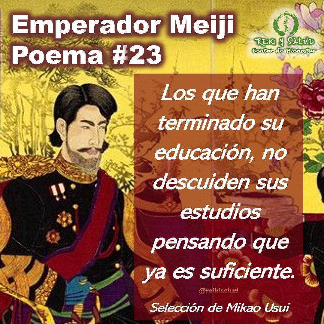 Compañeros de viaje, un gran abrazo de luz. Esta semana estaremos compartiendo el poema No 23, del emperador Meiji, que sensei Mikao Usui incorporo al sistema Usui Reiki Ryoho.Es importante mencionar que la traducción en Español es una interpretación desde el idioma original (Japonés), lo que dificulta mantener las reglas gramaticales y pausas del idioma original.Que lo disfruten:𝑱𝒂𝒑𝒐𝒏é𝒔:今はとて　学のみちにおこたるな　ゆるしの文を　えたるわらはべImaha toteManabino michini okotarunaYurusino fumiwo etaru warawabe𝑬𝒔𝒑𝒂ñ𝒐𝒍:Los que han terminado su educación, no descuiden sus estudios pensando que ya es suficiente.𝑼𝒏𝒂 𝑰𝒏𝒕𝒆𝒓𝒑𝒓𝒆𝒕𝒂𝒄𝒊ó𝒏:Los que han recibido su licenciatura, aunque es un acontecimiento de celebración, no deben conformarse solo con eso ni pensar que su aprendizaje ha acabado. El camino del saber nunca acaba, es sólo un punto de partida. Lo que se aprende en la escuela es la base de lo que se aprenderá en el futuro. La licenciatura es la puerta de entrada a un camino de aprendizaje, y los estudios la senda para un camino superior. El verdadero aprendizaje en la vida comienza ahora.Te invitamos a leerlo, leer la interpretación propuesta y sacar ademas tus propias reflexiones o interpretación.Una bella reflexión que los invito hacer desde la paz.️ Feliz viaje de auto descubrimiento y despertarSi te gusta la publicación Compártela, Etiqueta a Otros, Gracias, gracias gracias⁣Casa Reiki y Salud, una caricia para el alma, ampliando el circulo de luz, promoviendo una vida de salud y felicidad.Gracias, gracias, gracias, Námaste, @dinopieriniSi te interesa leer otros poemas te invito a visitar🌐 WEB: www.gReiki.com#gratitud #consciencia #inspiracion reikimaracaibo #reikizulia #reikivenezuela #reikisalud #emperadormeiji #poemasreiki #poemasmeiji #poemasemperadormeiji