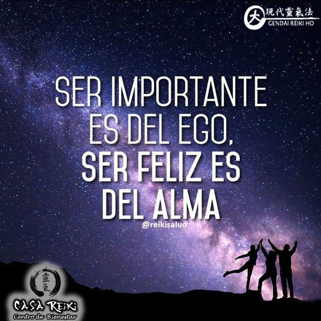 Ser importante es del ego. Ser feliz es del alma.️Procuremos vivir desde la felicidad, y así llegaremos a cualquier destino que nos propongamos.Aunque muchas veces intentamos ubicar nuestra felicidad en cosas que solo alimentan nuestro ego, cuando llegamos a sentirnos realmente felices nos damos cuenta de que esto corresponde a un estado tan independiente del ego, que la felicidad es del SER en conexión con nuestra esencia, en conexión con nuestra alma.Con toda la certeza que, si lo CREES, lo CREAS, compartimos desde Casa Reiki y Salud, un abrazo de luz, con la confianza de que Dios está con nosotros y somos uno con la conciencia universal.Quiero invitarte a mejorar tu conexión con la energía de la más alta vibración, de la más alta dimensión, de la energía más pura del universo; permitiendo que la energía de la creación, nos de lo que más necesitemos, promoviendo en nuestras vidas, salud y felicidad.Contáctame al privado o vía whatsap/telegram al +58 414 6048813, si tienes alguna inquietud, deseas aprender Reiki o para agendar una terapia de bienestar en nuestro centro terapéutico, Casa Reiki y Salud, en Maracaibo.Casa Reiki y Salud, una caricia para el alma, ampliando el circulo de luz, promoviendo una vida de felicidad y bienestar.Gracias, gracias, gracias, Námaste, @dinopieriniSi te gusta la publicación Compártela, Etiqueta a Otros, Gracias, gracias gracias🌐Página WEB: www.gReiki.com#espiritualidad #amor #felicidad #abundancia #meditacion #vida #paz #frases #love #luz #gratitud #crecimientopersonal #consciencia #alma #bienestar #inspiracion #despertar #despertarespiritual #reikimaracaibo