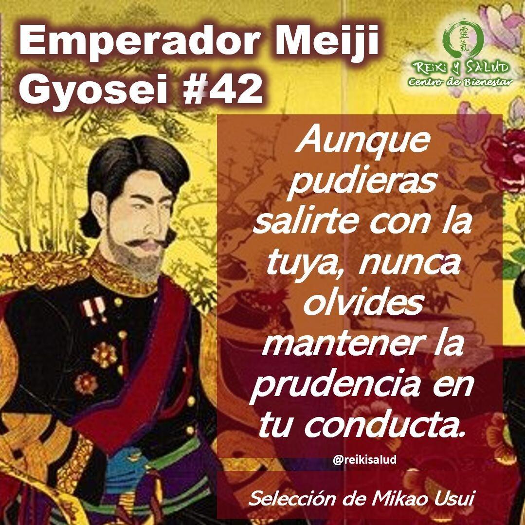 Compañeros de viaje, un gran abrazo de luz. Esta semana comparto el 𝗚𝘆𝗼𝘀𝗲𝗶, 𝗣𝗼𝗲𝘀í𝗮 𝗱𝗲𝗹 𝗘𝗺𝗽𝗲𝗿𝗮𝗱𝗼𝗿 𝗱𝗲 𝗠𝗲𝗶𝗷𝗶 𝗡𝗼 42, que sensei 𝗠𝗶𝗸𝗮𝗼 𝗨𝘀𝘂𝗶 incorporo al sistema 𝗨𝘀𝘂𝗶 𝗥𝗲𝗶𝗸𝗶 𝗥𝘆𝗼𝗵𝗼. Que lo disfruten:Es importante mencionar que la traducción en español es una interpretación desde el idioma original (Japonés), lo que dificulta mantener las reglas gramaticales y pausas del idioma original.Que lo disfruten:𝑬𝒔𝒑𝒂ñ𝒐𝒍:Aunque pudieras salirte con la tuya, nunca olvides mantener la prudencia en tu conducta.𝑱𝒂𝒑𝒐𝒏é𝒔:おもふこと思ふがままになれりとも身を慎まむ　ことな忘れそOmou kotoOmouga mamani nareri tomoMiwo tsutsusiman kotona wasureso𝑼𝒏𝒂 𝑰𝒏𝒕𝒆𝒓𝒑𝒓𝒆𝒕𝒂𝒄𝒊ó𝒏:En este mundo, uno no siempre se sale con la suya como le gustaría que fuera. Sin embargo, también hay quienes dicen descaradamente que pueden tenerlo todo, que pueden comportarse como quieran y que el mundo es para ellos. Aunque se estuviera en una situación así, si se pierde la moderación y el cumplimiento de la misión, sólo se puede esperar la ruina.Te invitamos a leerlo, leer la interpretación propuesta y sacar además tus propias reflexiones o interpretación.Una bella reflexión que los invito hacer desde la paz.️ Feliz viaje de auto descubrimiento y despertarSi te gusta la publicación Compártela, Etiqueta a Otros, Gracias, gracias gracias⁣Casa Reiki y Salud, una caricia para el alma, ampliando el circulo de luz, promoviendo una vida de salud y felicidad.Gracias, gracias, gracias, Námaste, @dinopieriniSi te interesa leer otros poemas te invito a visitar🌐 WEB: www.gReiki.com#gratitud #consciencia #inspiracion reikimaracaibo #reikizulia #reikivenezuela #reikisalud #emperadormeiji #poemasreiki #poemasmeiji #poemasemperadormeiji #gyoseimeiji