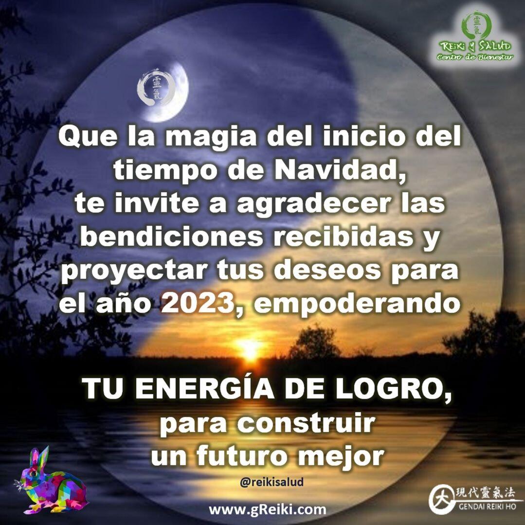 Hoy 21 de Diciembre, se celebra el solsticio de invierno, fecha muy especial por su vibración energética.El solsticio de invierno significa sol estático, siendo esta la noche más larga del año en el hemisferio norte y desde la antigüedad en este día se celebra el renacimiento del sol, que a partir del 22 toma más fuerza, y la VICTORIA de la LUZ sobre la oscuridad.Por lo especial y energético de este periodo te invitamos hacer independientemente de tus creencias, a reflexionar y agradecer a la Conciencia Universal, o tu Divinidad, por la salud, abundancia y logros; y a proyectar tus deseos/objetivos para el año 2023, empoderando TU ENERGÍA DE LOGRO, con la magia del inicio del tiempo de Navidad.Hay muchos rituales, sin embargo, nosotros te recomendamos uno muy poderoso que puedes hacer hoy o en los próximos días:1)Lo puedes realizar individualmente o en familia, en un ambiente de gratitud y abundancia.2)Prende una vela, que consideres especial.3)Lleva a cabo un acto de reflexión y gratitud, reconociéndote uno con Dios. Si preparaste una carta de deseos el año anterior, te invitamos a buscarla y leerla, agradeciendo desde tu corazón por las bendiciones recibidas y el aprendizaje.4)Después de esta purificación y reflexión, con el corazón lleno de alegría, prepara una carta, en la que escribirás, en positivo, sintiéndolo como ya alcanzado, todo lo que desees para nuevo año, buscando un equilibrio entre el SER, ESTAR, HACER y TENER.5)Es importante recalcar que las peticiones son personales y se guardan hasta el siguiente año, en esta misma época, cuando se evalúan los deseos cumplidos y los renovamos.6)Termina el ritual, bendiciendo la carta, para que se manifiesten en nuestra vida, para el bien nuestro y el de toda la humanidad.7)Deja la carta bajo la vela y espera que se consuma; y luego resguárdala, energizándola periódicamente para enfocar tu energía en esos objetivos.Comparto con ustedes una frase deDavid R Hawkins:"Apasiónate por Dios, no por un sistema de creencias"Les deseamos mucha energía, armonía y abundancia y lo mejor para el 2023.Gracias, Gracias, Gracias, Namaste @dinopierini#reikisalud