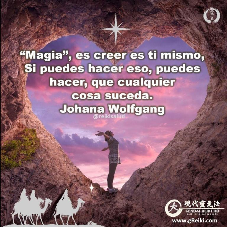“Magia”, es creer en ti mismo. Si puedes hacer eso, puedes hacer que cualquier cosa…