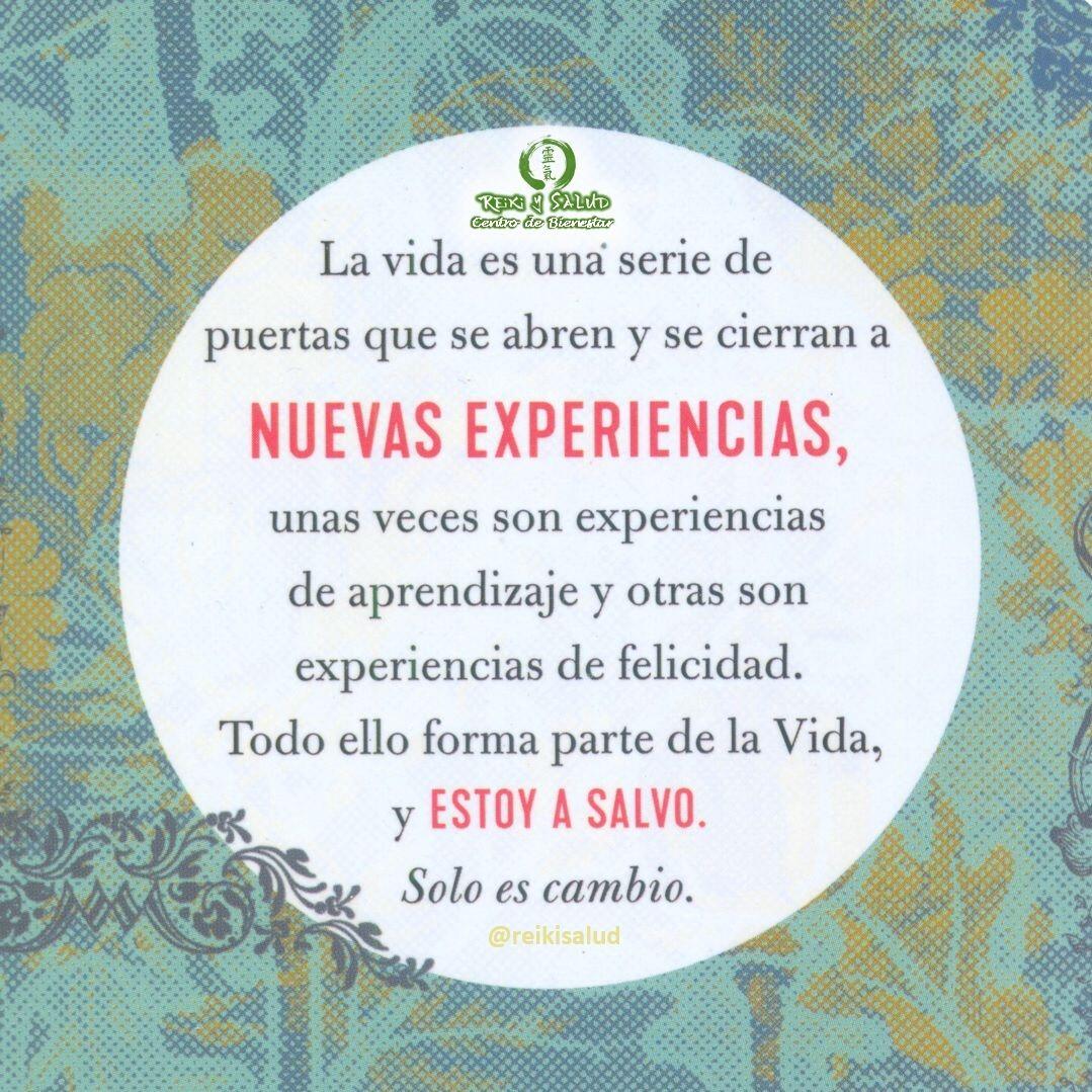 Todos los días aprendo algo NUEVO. La vida es una serie de puertas que se abren y se cierra a NUEVAS EXPERIENCIAS, unas veces son experiencias de aprendizaje y otras son experiencias de felicidad. Todo ello forma parte de la VIDA, y ESTOY A SALVO. Solo es cambio.¿Qué pensamientos llegaron a ti, cuando leíste esta afirmación?¡Si resuena contigo, úsala para sanar!️ Feliz viaje de auto descubrimiento y despertar.Con toda la certeza que, si lo CREES, lo CREAS, compartimos desde Casa Reiki y Salud, un abrazo de luz, con la confianza de que Dios está con nosotros y somos uno con la conciencia universal.Casa Reiki y Salud, una caricia para el alma, ampliando el circulo de luz, promoviendo una vida de felicidad y bienestar.Gracias, gracias, gracias, Namaste, @dinopierini️ Comparte esta publicación con quien te vino a la mente cuando la leíste., Gracias, gracias gracias🌐 Página WEB: www.gReiki.com#despertar #reikimaracaibo #reikizulia #reikivenezuela #reikisalud #totalcoherencia #reikisalud #smile #bienestar #reiki