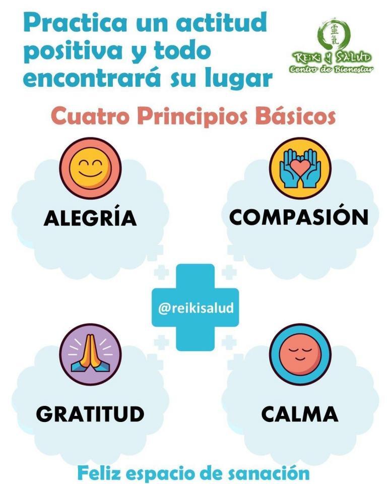 Practica una actitud positiva y todo encontrará su lugar. ¿Sabes los principios básicos?