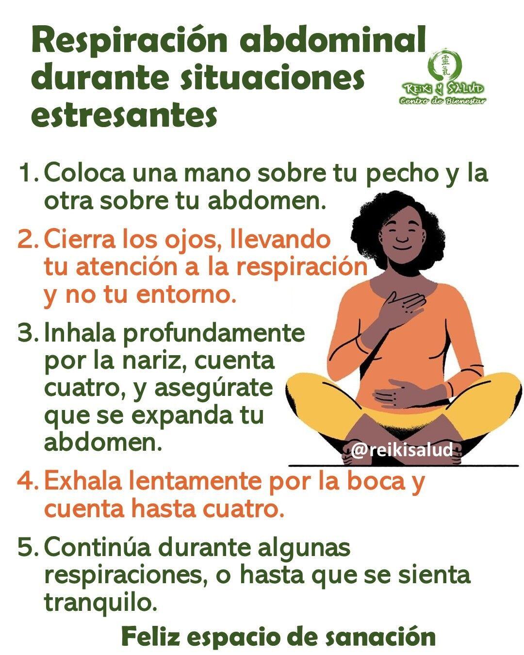 Usa la respiración abdominal para mantener la calma durante situaciones estresantes.En tiempos de incertidumbre y confusión, es normal sentirse nervioso, mentalmente agotado y abrumado, pero estas emociones negativas son solo temporales y no hablan de quién eres como individuo. Dado que todos experimentamos este tipo de sentimientos en un momento u otro, es útil tener algunas soluciones rápidas y fáciles para volver a encarrilarse.La respiración abdominal es una forma sencilla de controlar rápidamente sus niveles de estrés. Este método probado de reducción del estrés es fácil de implementar en casi cualquier escenario. La respiración abdominal funciona activando la respuesta de relajación natural de su cuerpo, que ayuda a aliviar la tensión muscular en todo el cuerpo, así como a disminuir la frecuencia cardíaca y la presión arterial. Esta respuesta fisiológica puede tener un impacto positivo en su bienestar mental, permitiéndole mantenerse enfocado y comprometido a tomar decisiones saludables que reducirán su riesgo de desarrollar enfermedades crónicas como diabetes y enfermedades cardíacas.Pruebe un poco de respiración abdominal para volver rápidamente a la calma:1) Coloque una mano sobre su pecho y la otra sobre su vientre.2) Cierra los ojos y la boca. Pon tu conciencia en tu respiración y no en tu entorno.3) Inhale profundamente por la nariz durante un conteo de cuatro, asegurándose de que su diafragma, o abdomen, se esté expandiendo y no su pecho.4) Exhale lentamente por la boca para contar hasta cuatro.5) Continúe de esta manera durante algunas respiraciones, o hasta que se sienta tranquilo.Un beneficio adicional es que, al enfocar sus pensamientos en las sensaciones de la respiración, o incluso contar sus respiraciones, también ayuda a calmar su mente. La próxima vez que sienta que tu corazón se acelera o su estrés comienza a aumentar, respire un poco y siente como vuelves a la normalidad.🌞Feliz viaje de autodescubrimiento.Gracias, gracias, gracias, Gassho, @dinopierini🌐 Página WEB: www.gReiki.com#despertar #reikimaracaibo #reikizulia #reikivenezuela #reikisalud #totalcoherencia #reikisalud #smile #bienestar #reiki