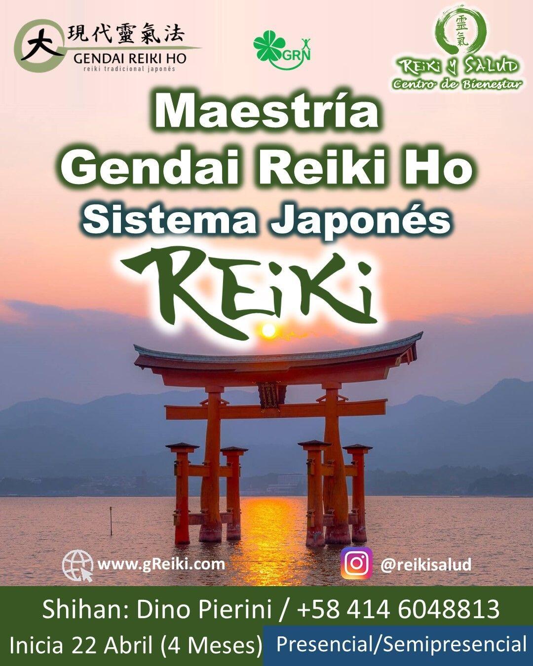 AUN ESTAS A TIEMPO. Con alegría quiero invitarte a que este mismo año 2023, te comiences a empoderar de tu energía de salud y promover así tu bienestar, aprendiendo Usui Reiki Ryoho, con la escuela tradicional japonesa Gendai Reiki Ho, en Casa Reiki y Salud. El 22 de Abril se inicia un nuevo ciclo formal del programa de formación con el sistema japonés y durante un mínimo de cuatro meses, te llevarán a la MAESTRÍA Interior o Maestría Docente de esta hermosa práctica, con el aval internacional de la Gendai Reiki Network en Japón.🌞 La maestría en Gendai Reiki Ho, contempla cuatro niveles de formación donde iras profundizando y reactivando tu capacidad de manejo de la energía a través de más de 33 técnicas de sanación distribuidas en los siguientes niveles:️Shoden (1er Nivel): El Despertar, curso base de sanación y MANEJO DE LA ENERGÍA.️Okuden (2do Nivel): La Consolidación, donde se profundizan las técnicas y aumentas tu capacidad de sanación.️Shinpiden (3er Nivel): Maestría Interior, nivel especial enfocado en elevar NUESTRA espiritualidad EN PREPARACIÓN PARA NUESTRA MAXIMA EXPANSIÓN DE CONCIENCIA.️Gokuikaiden (4to Nivel): Maestría Docente, nivel enfocado en profundizar en los principios, TÉCNICAS y formar DOCENTES en Gendai reiki Serán jornadas vivenciales, donde revitalizaremos nuestra capacidad de sanación, aprenderemos las prácticas de meditación/autopurificación; y canalizar conscientemente energía sanadora de forma presencial y a la distanciaCasa Reiki y Salud, comparte las técnicas de la Gendai Reiki Healing Association de Japón, con el respaldo internacional de la Gendai Reiki Network. Cursos dictados por Dino Pierini (@DinoPierini), Shihan de la escuela Gendai Reiki Ho desde el año 2008 y miembro de la Gendai Reiki Healing Association en JapónLos cursos incluyen certificado y manuales IMPRESOS con RESPALDO INTERNACIONAL. Contáctame al +58 414 6048813, utilizando el enlace del perfil o visitando la página www.gReiki.comGracias, Gracias, Gracias, un abrazo de luz, Gassho, @DinoPierini🌐 www.gReiki.com#cursosmaracaibo #talleresmaracaibo #reiki #reikimaracaibo #reikivenezuela #gendaireikiho #shoden #reikisalud #reikizulia