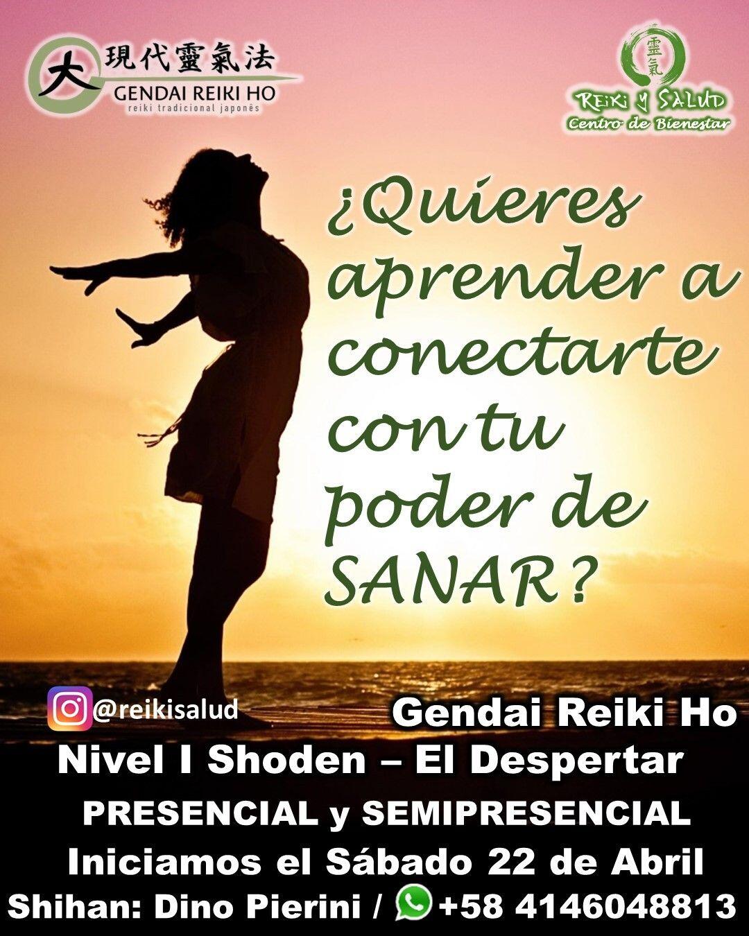 ️️ ¿Quieres aprender a reconectarte con tu poder de sanar?️️ ¿Quieres aprender a reforzar tu salud y bienestar?️️ ¿Quieres aprender a cuidar tu energía vital? Esta es una oportunidad que puedes regalarte y vivir esta poderosa experiencia de Auto conocimiento, reconexión y descubrimiento del poder de autosanar, utilizando técnicas japonesas, para armonizarte y promover tu Bien-Estar Integral.🌞Te invito a iniciar un viaje de Auto descubrimiento, aprendiendo las técnicas japonesas de la GENDAI REIKI HO, ampliando el círculo de luz, dando a conocer esta fórmula para vivir una vida de salud y felicidad. El próximo 22 de Abril 2023, en la modalidad PRESENCIAL. SEMIPRESENCIAL y VIRTUAL, puedes iniciar este este camino de sanación y despertar, durante el Curso de Gendai Reiki Ho Nivel Shoden (1er Nivel – El despertar) Serán cinco jornadas vivenciales, donde revitalizaremos nuestra capacidad de sanación, aprenderemos las prácticas de meditación/autopurificación y encontrar la paz; canalizar conscientemente energía sanadora de forma presencial y a la distancia, canalizar energía sanadora a animales, plantas, lugares y cosas e integrar las prácticas en nuestro día a día.Casa Reiki y Salud, comparte las técnicas de la Gendai Reiki Healing Association de Japón, con el respaldo internacional de la Gendai Reiki Network. Cursos dictados por Dino Pierini (@DinoPierini), Shihan de la escuela Gendai Reiki Ho desde el año 2008 y miembro de la Gendai Reiki Healing Association en Japón.Condiciones del Curso (Mínimo 19 Horas de formación)Cuatro Clases vía Zoom Sábados 3pm a 6:30 pm, grabadas y compartidas por UN MES. (17 Horas)Encuentro especial de Sintonización/practica/Consultoría en grupo o personalizada (2 a 3 horas)Los cursos incluyen certificado y manuales IMPRESOS con RESPALDO INTERNACIONAL. Si eliges la opción solo VIRTUAL el material será solo digital. Contáctame al +58 414 6048813, utilizando el enlace del perfil o visitando la página www.gReiki.comGracias, Gracias, Gracias, un abrazo de luz, Gassho, @DinoPierini🌐 www.gReiki.com#cursosmaracaibo #reiki #reikimaracaibo #reikivenezuela #gendaireikiho #shoden #reikisalud #reikizulia