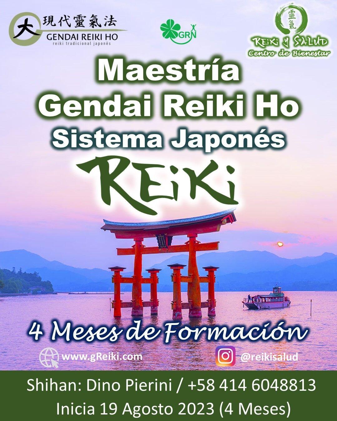 AUN ESTAS A TIEMPO. Con alegría quiero invitarte a que este mismo año 2023, te comiences a empoderar de tu energía de salud y promover así tu bienestar, aprendiendo Usui Reiki Ryoho, con la escuela tradicional japonesa Gendai Reiki Ho, en Casa Reiki y Salud. El 19 de Agosto  se inicia un nuevo ciclo formal del programa de formación con el sistema japonés y durante un mínimo de cuatro meses, te llevarán a la MAESTRÍA Interior o Maestría Docente de esta hermosa práctica, con el aval internacional de la Gendai Reiki Network en Japón.🌞 La maestría en Gendai Reiki Ho, contempla cuatro niveles de formación donde iras profundizando y reactivando tu capacidad de manejo de la energía a través de más de 33 técnicas de sanación distribuidas en los siguientes niveles:️Shoden (1er Nivel): El Despertar, curso base de sanación y MANEJO DE LA ENERGÍA.️Okuden (2do Nivel): La Consolidación, donde se profundizan las técnicas y aumentas tu capacidad de sanación.️Shinpiden (3er Nivel): Maestría Interior, nivel especial enfocado en elevar NUESTRA espiritualidad EN PREPARACIÓN PARA NUESTRA MAXIMA EXPANSIÓN DE CONCIENCIA.️Gokuikaiden (4to Nivel): Maestría Docente, nivel enfocado en profundizar en los principios, TÉCNICAS y formar DOCENTES en Gendai reiki Serán jornadas vivenciales, donde revitalizaremos nuestra capacidad de sanación, aprenderemos las prácticas de meditación/autopurificación; y canalizar conscientemente energía sanadora de forma presencial y a la distanciaCasa Reiki y Salud, comparte las técnicas de la Gendai Reiki Healing Association de Japón, con el respaldo internacional de la Gendai Reiki Network. Cursos dictados por Dino Pierini (@DinoPierini), Shihan de la escuela Gendai Reiki Ho desde el año 2008 y miembro de la Gendai Reiki Healing Association en Japón desde el 2019Los cursos incluyen certificado y manuales IMPRESOS con RESPALDO INTERNACIONAL. Contáctame al +58 414 6048813, utilizando el enlace del perfil o visitando la página www.gReiki.comGracias, Gracias, Gracias, un abrazo de luz, Gassho, @DinoPierini🌐 www.gReiki.com#cursosmaracaibo  #reiki #reikimaracaibo #reikivenezuela #gendaireikiho #shoden #reikisalud #reikizulia