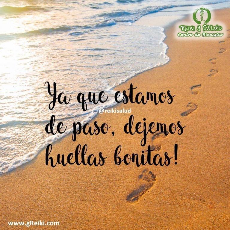 Ya que estamos de paso, dejemos huellas ¡bonitas!.