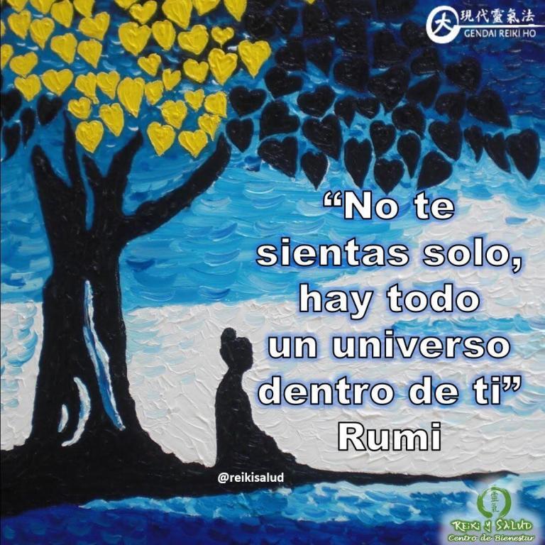 “No te sientas solo, hay todo un universo dentro de ti” Rumi. La soledad es…