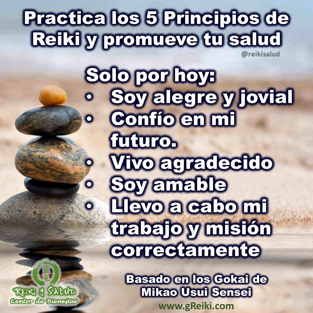 Vivir bajo los principios de REIKI HO, “El secreto para invitar a la felicidad, la formula misteriosa para una SANACIÓN PROFUNDA. Así los definió el maestro Mikao Usui, fundador del sistema Usui Reiki Ryoho. Procura vivir bajo estos cinco principios y habrás comenzado el camino de la sanación profunda.Los cinco principios de Reiki Ho, son el secreto de la felicidad y la medicina espiritual para todas las enfermedades.A continuación los cinco principios basados en los Gokai, de Mikao Usui Sensei:Solo por hoy, Soy alegre y jovial.Solo por hoy, Confío en mi futuro.Solo por hoy, Vivo agradecido.Solo por hoy, Soy amable.Solo por hoy, Llevo a cabo mi trabajo y misión correctamente, y desde la paz.Debemos tenerlos en cuenta a diario para resonar de forma continua con emociones de alegría, paz y bienestar. Entonces conseguiremos vivir en resonancia con el universo y reconociendo nuestra verdadera esencia.La práctica de Reiki Ho, te ayuda a mejorar tu conexión con la energía de la más alta vibración, de la más alta dimensión, de la energía más pura del universo; permitiendo que la energía de la creación, nos de lo que más necesitemos, promoviendo en nuestras vidas, armonía, salud y felicidad.🌞 Para todos aquellos que quieran iniciar este viaje profundo de aprendizaje y despertar, los invitamos a contactarnos o registrarse en el próximo. Visíta www.gReiki.com para más información.Casa Reiki y Salud, una caricia para el alma, ampliando el circulo de luz, promoviendo una vida de felicidad y bienestar.Gracias, gracias, gracias, Námaste, @dinopieriniSi te gusta la publicación Compártela, COMENTA, Gracias, gracias gracias🌐Página WEB: www.gReiki.com#espiritualidad #amor #felicidad #abundancia #meditacion #vida #paz #love #luz #gratitud #crecimientopersonal #consciencia #bienestar #inspiracion #despertar #despertarespiritual #cursosreiki #tallerreiki #talleresenmaracaibo #cursosenmaracaibo.