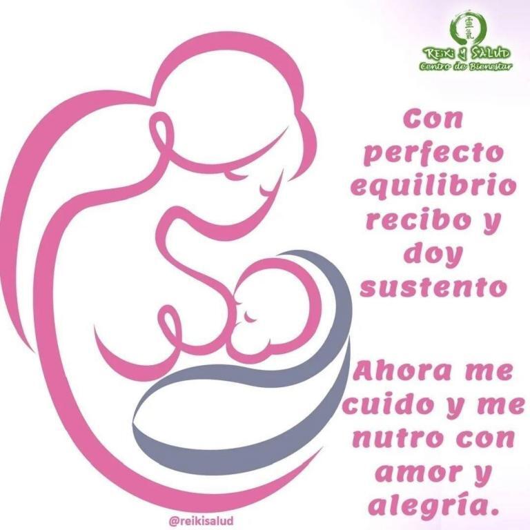 Con perfecto equilibrio recibo y doy sustento. Ahora me cuido y me nutro con amor…