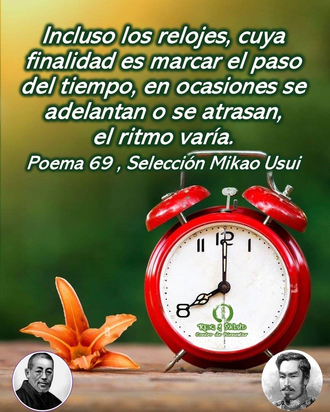 Incluso los relojes, cuya finalidad es marcar el paso del tiempo, en ocasiones se adelantan o se atrasan, el ritmo varía.Compañeros de viaje, un gran abrazo de luz. Esta semana comparto el 𝗚𝘆𝗼𝘀𝗲𝗶, 𝗣𝗼𝗲𝘀í𝗮 𝗱𝗲𝗹 𝗘𝗺𝗽𝗲𝗿𝗮𝗱𝗼𝗿 𝗱𝗲 𝗠𝗲𝗶𝗷𝗶 𝗡𝗼 69, de la selección de 𝗠𝗶𝗸𝗮𝗼 𝗨𝘀𝘂𝗶. Que lo disfruten.Es importante mencionar que la traducción en español es una interpretación desde el idioma original (Japonés), lo que dificulta mantener las reglas gramaticales y pausas del idioma original.𝑰𝒏𝒕𝒆𝒓𝒑𝒓𝒆𝒕𝒂𝒄𝒊ó𝒏 sensi Doi Hiroshi :Incluso los relojes, que por su naturaleza están diseñados para indicar la hora exacta, a veces se atrasan, y otras, se adelantan. Por esta razón, no se puede decir que nada sea completamente seguro. Es muy importante saber que las cosas pueden descontrolarse si no se presta la atención necesaria. Lo mismo ocurre en la vida diaria, no se puede dar algo como correcto sin asegurarse antes una y otra vez.𝑱𝒂𝒑𝒐𝒏é𝒔:進むありおくるるもあり時はかるうつはの針も まちまちにしてSususmu ariOkururumo ari toki hakaruUtsuhano harimo machimachi ni siteTe invitamos a leerlo, leer la interpretación propuesta y sacar además tus propias reflexiones o interpretación.Una bella reflexión que los invito hacer desde la paz.️ Feliz viaje de auto descubrimiento y despertarSi te gusta la publicación Compártela, Etiqueta a Otros, Gracias, gracias gracias⁣Casa Reiki y Salud, una caricia para el alma, ampliando el circulo de luz, promoviendo una vida de salud y felicidad.Gracias, gracias, gracias, Námaste, @dinopieriniSi te interesa leer otros poemas te invito a visitar🌐 WEB: www.gReiki.com#gratitud #consciencia #inspiracion reikimaracaibo #reikizulia #reikivenezuela #reikisalud #emperadormeiji #poemasreiki #poemasmeiji #poemasemperadormeiji #gyoseimeiji