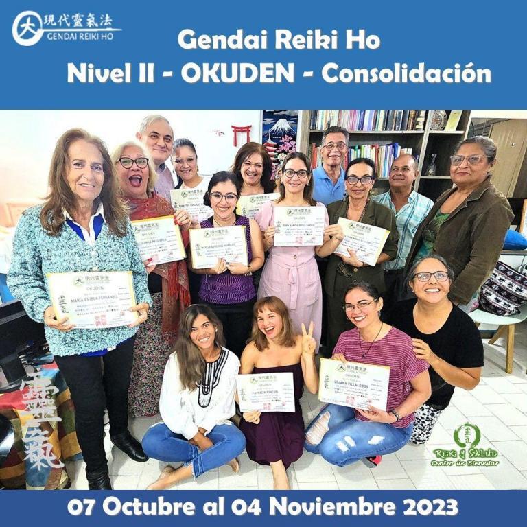 Compañeros de viaje, hoy 04 Noviembre, celebro la consolidación de nueve practicantes de Gendai Reiki…