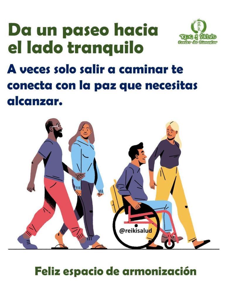 Da un paseo hacio el lado tranquilo. A veces salir a caminar te conecta con…