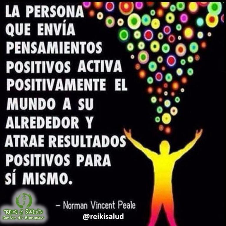La persona que envía pensamientos positivos, activa positivamente el mundo a su alrededor y atrae…