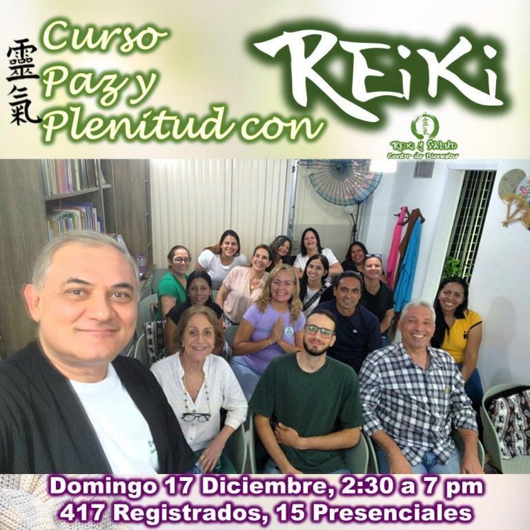 Hoy celebro el curso “Paz y Plenitud con Reiki” y las 417 almas registradas que…
