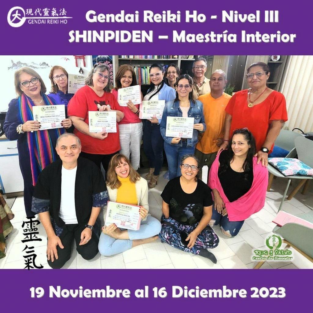 Shinpiden 16 Diciembre No 1 1 Hoy Celebro siete (7) nuevos Certificados en Shinpiden (3er Nivel) de Gendai Reiki Ho, recibidos por Yasmila Paez, Dora Rivas, Patricia Rincon, Yenniffer González, Yenny González , Maria Salome Viscarri y Mercedes Viscarri