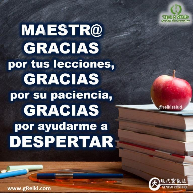 ❤️MAESTRA, MAESTRO, GRACIAS por tus lecciones, GRACIAS por su paciencia, GRACIAS por ayudarme a DESPERTAR🙇
