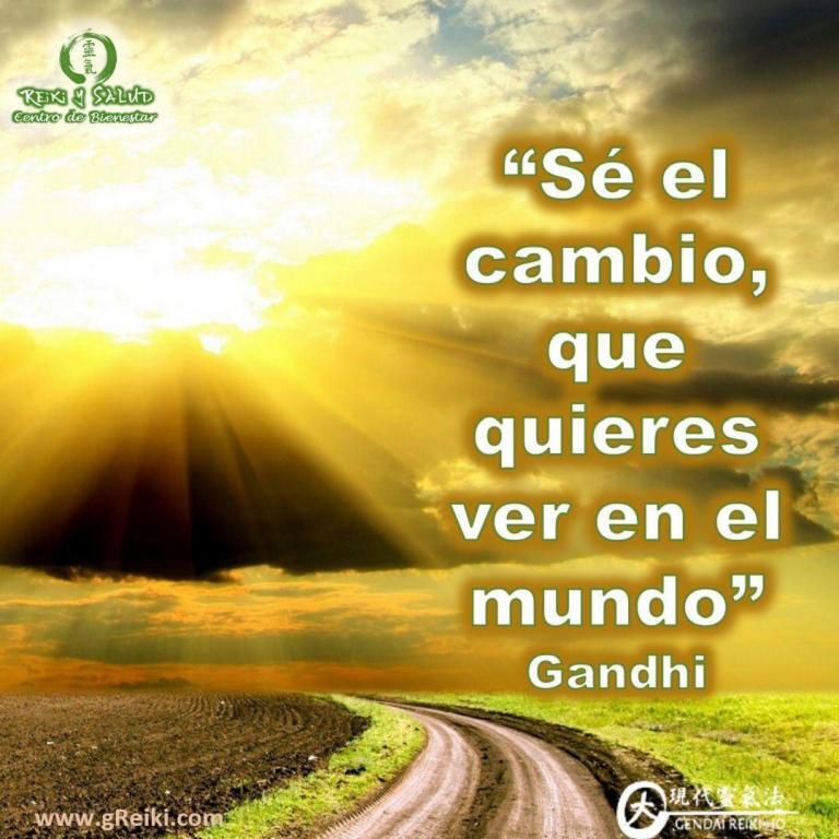 💎“Sé el cambio, que quieres ver en el mundo”, Gandhi. . 💛Si de verdad quieres…