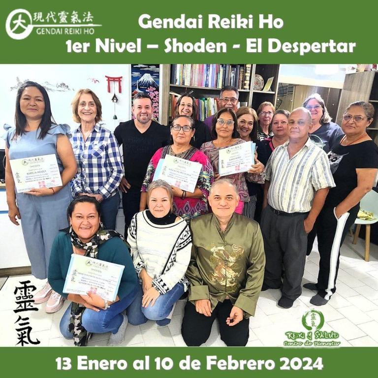 Hoy celebro seis (6) nuevos practicantes de Gendai Reiki Ho, que iniciaron el camino de…